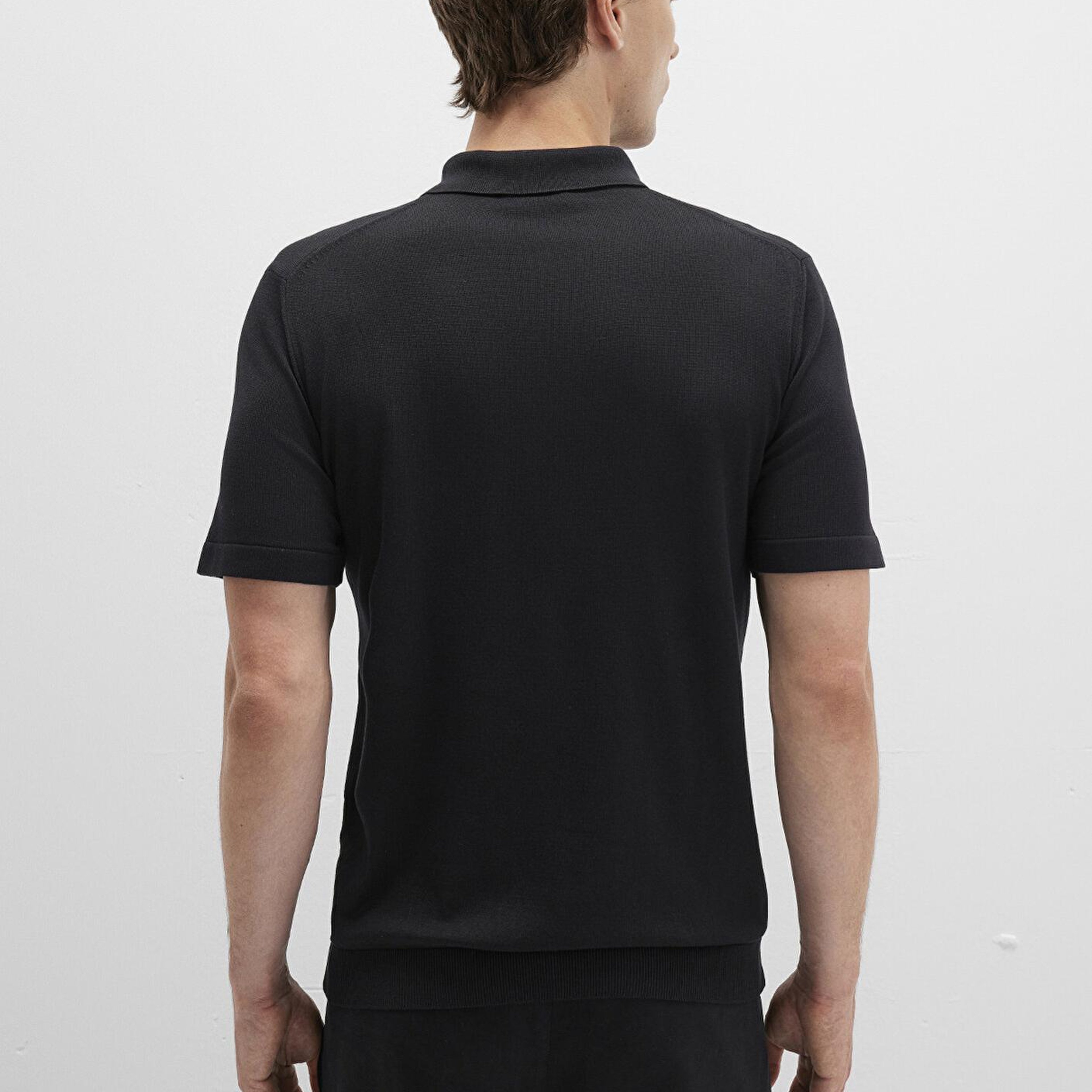 Mavi Mavi Black Siyah Triko Polo Fitted / Vücuda Oturan Kesim 0710249-900