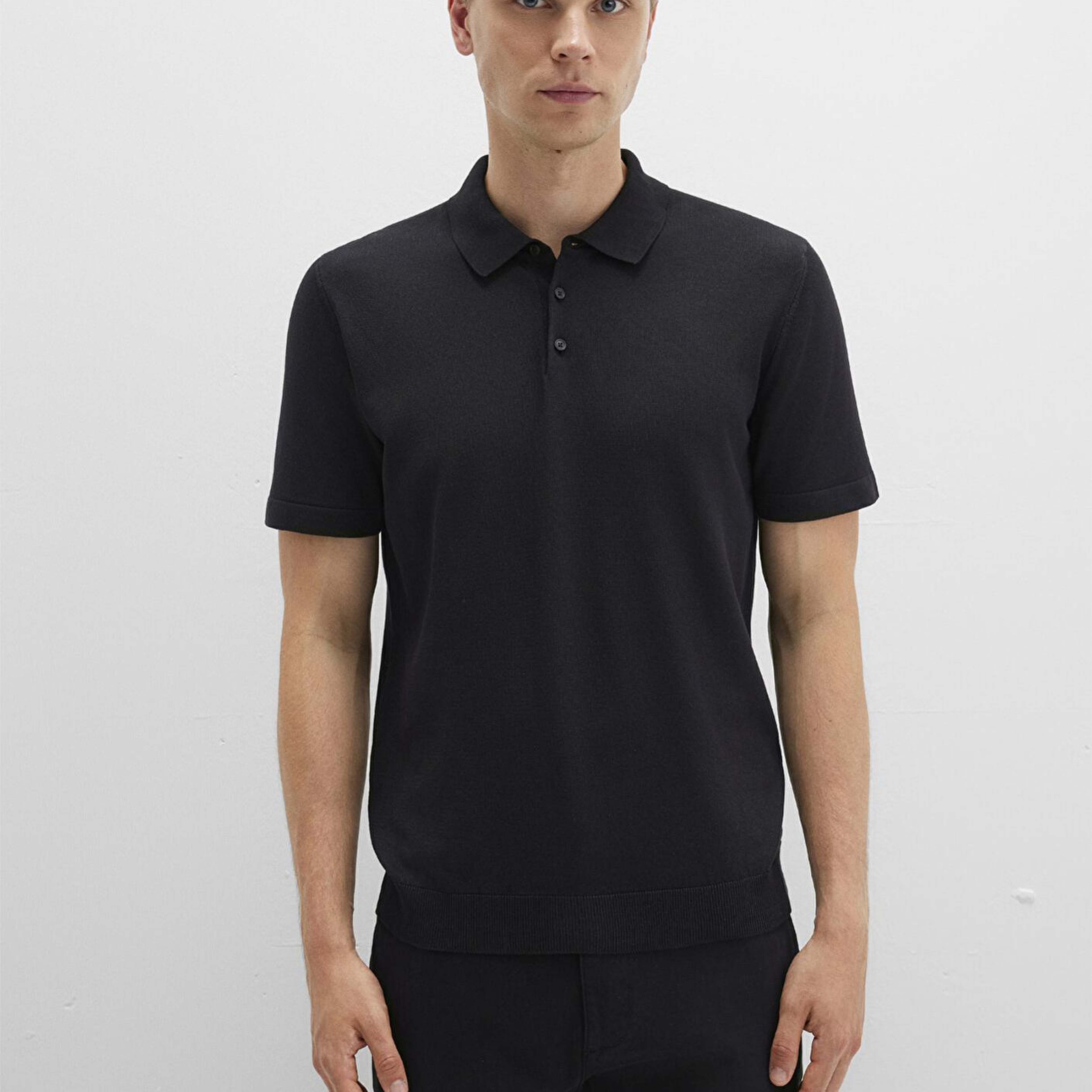 Mavi Mavi Black Siyah Triko Polo Fitted / Vücuda Oturan Kesim 0710249-900