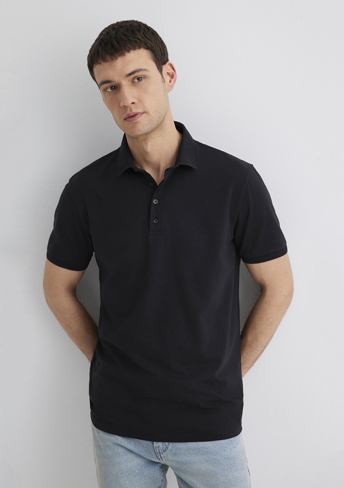 Mavi Siyah Polo Tişört Regular Fit / Normal Kesim 0612011-900