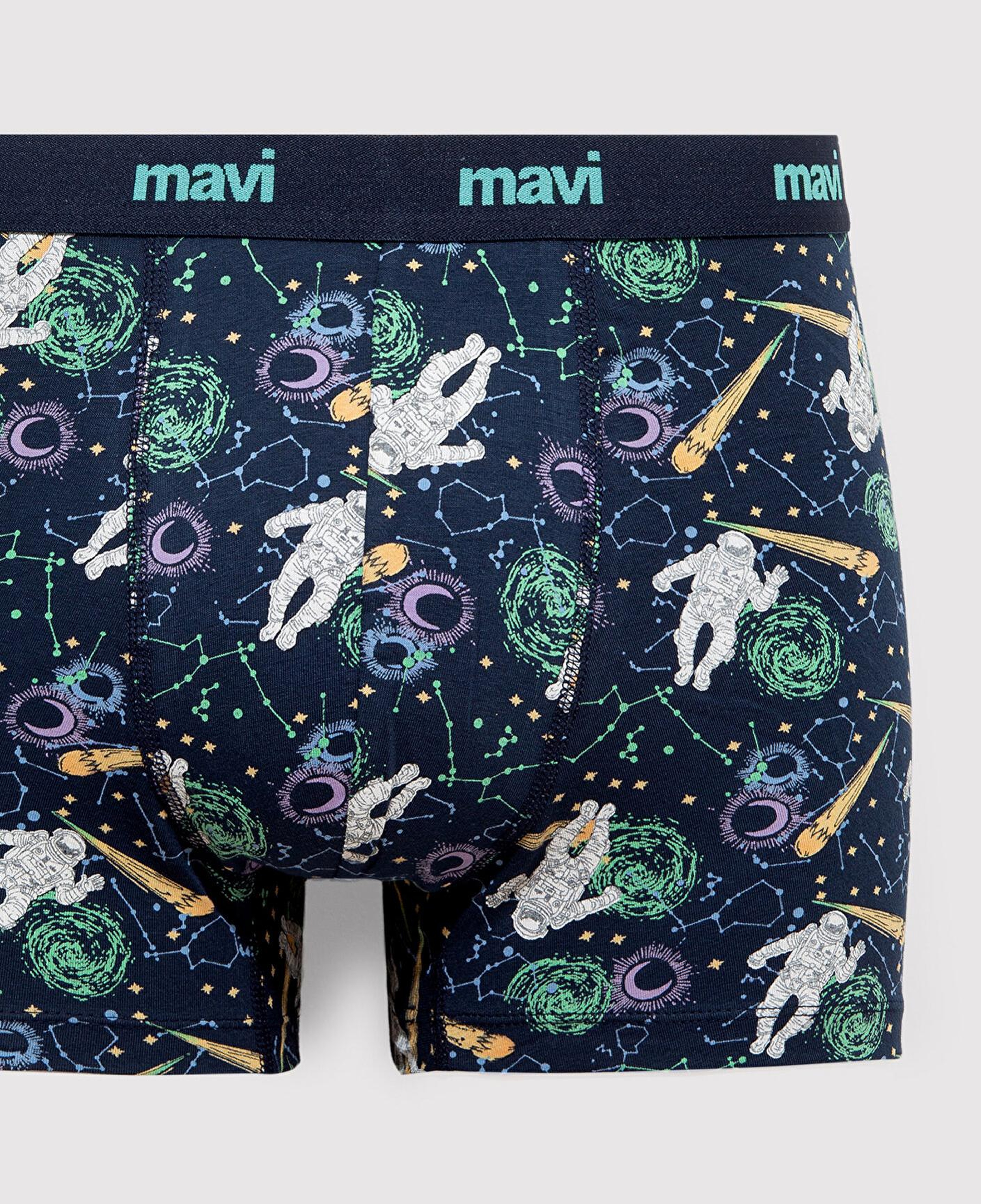 Mavi Baskılı Lacivert Boxer 0910741-70695