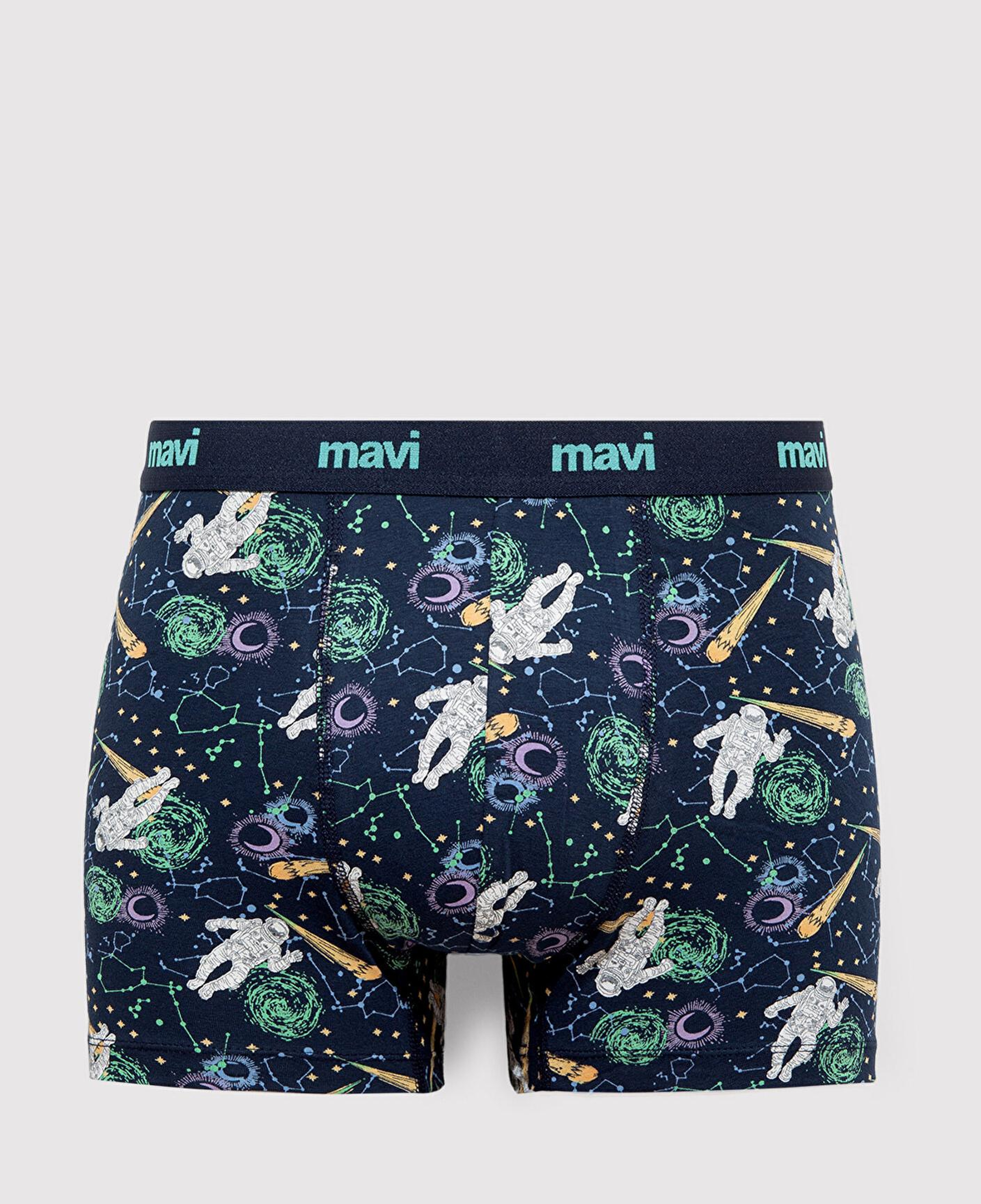 Mavi Baskılı Lacivert Boxer 0910741-70695