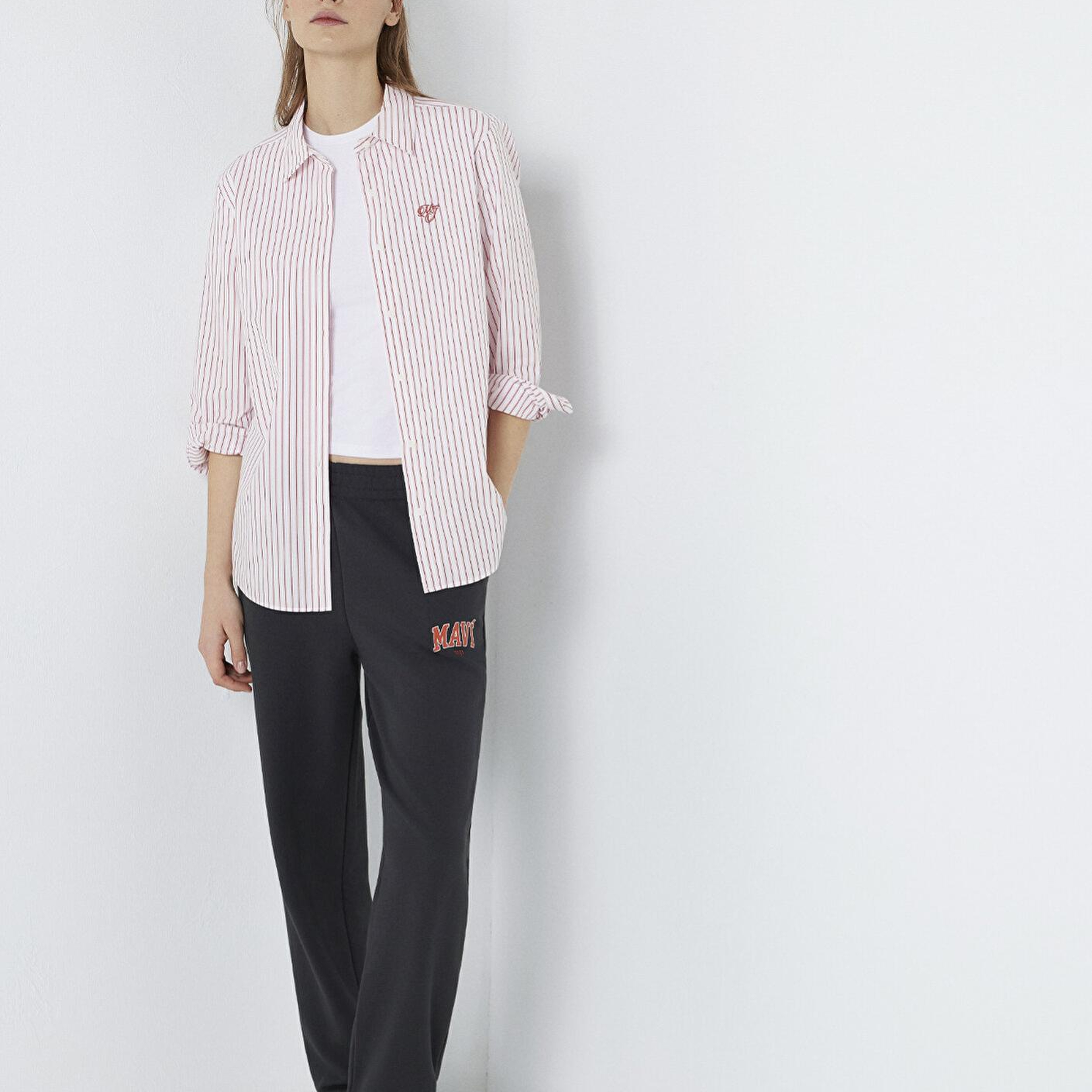 Mavi Mavi Logo Baskılı Antrasit Eşofman Altı 1010757-80106