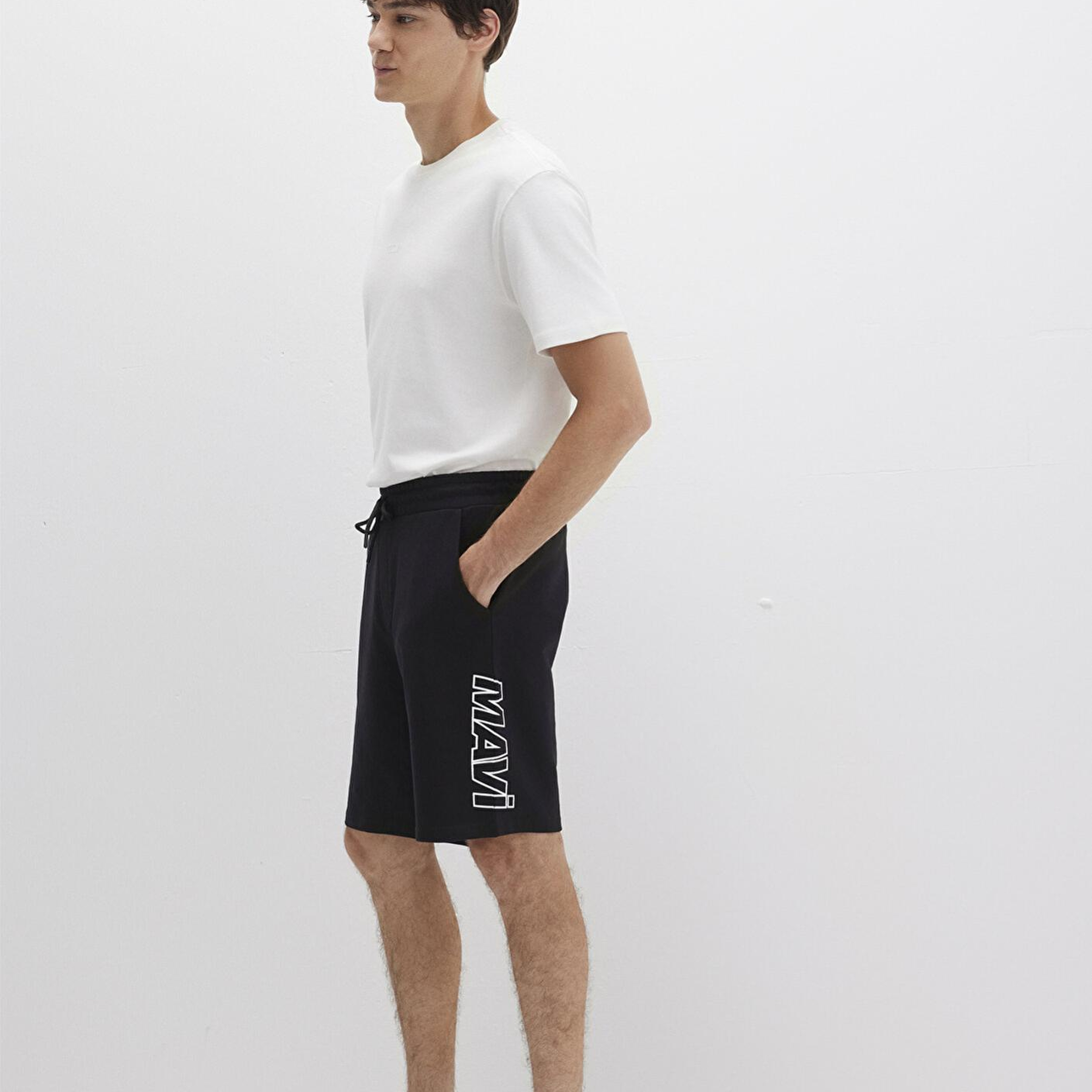 Mavi Mavi Baskılı Siyah Şort 0410225-900