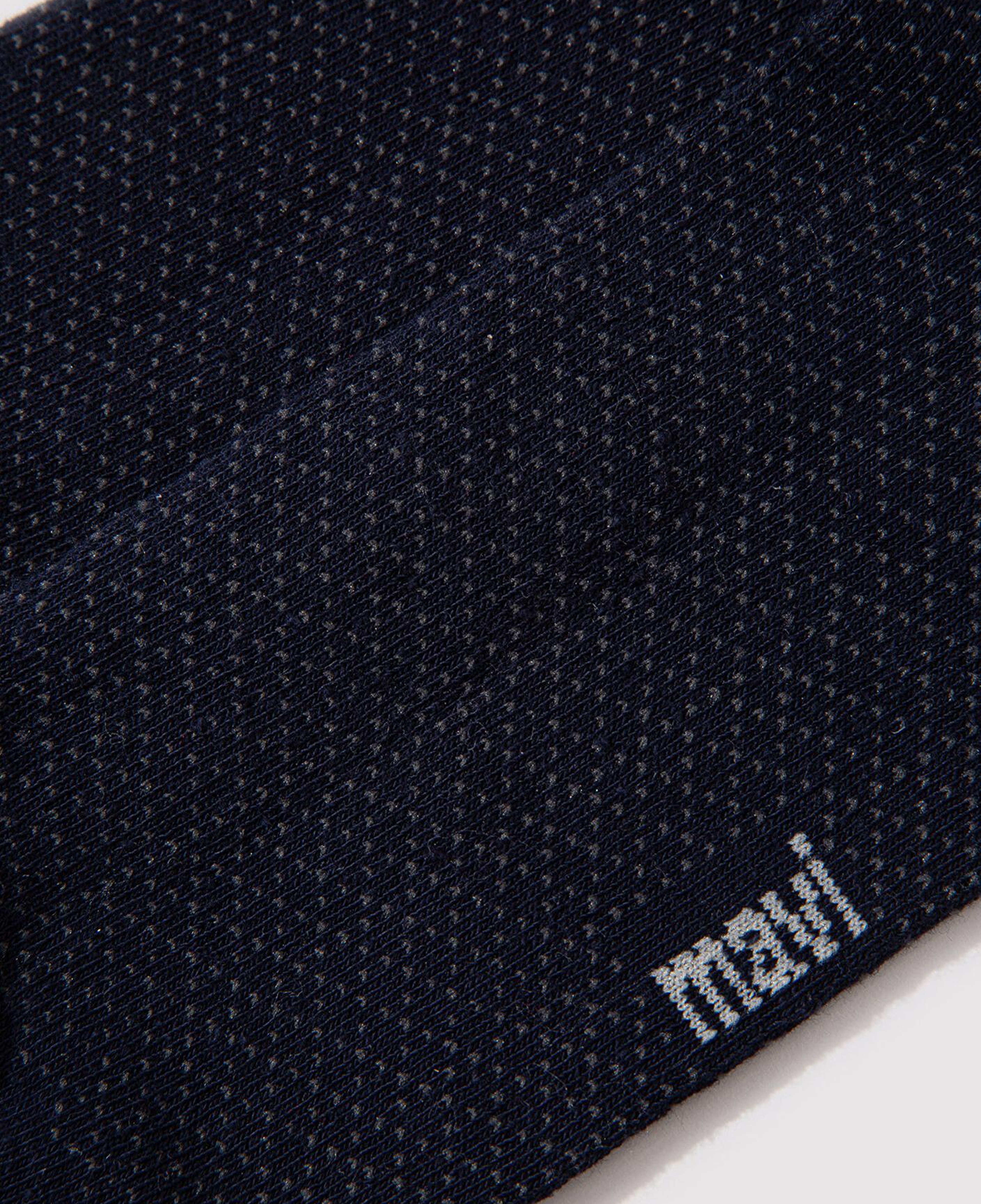 Mavi Desenli Lacivert Soket Çorap 0911581-32184