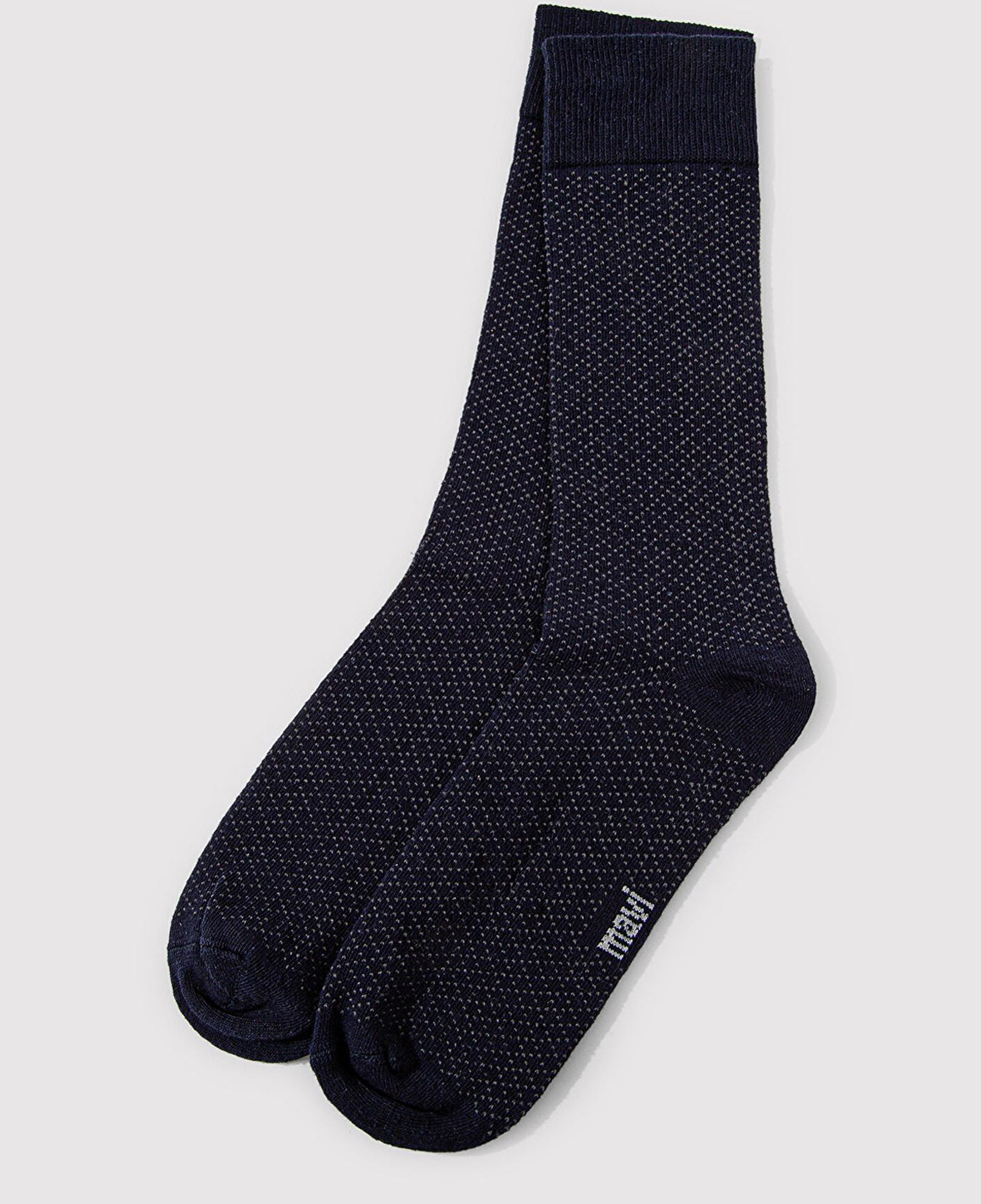 Mavi Desenli Lacivert Soket Çorap 0911581-32184