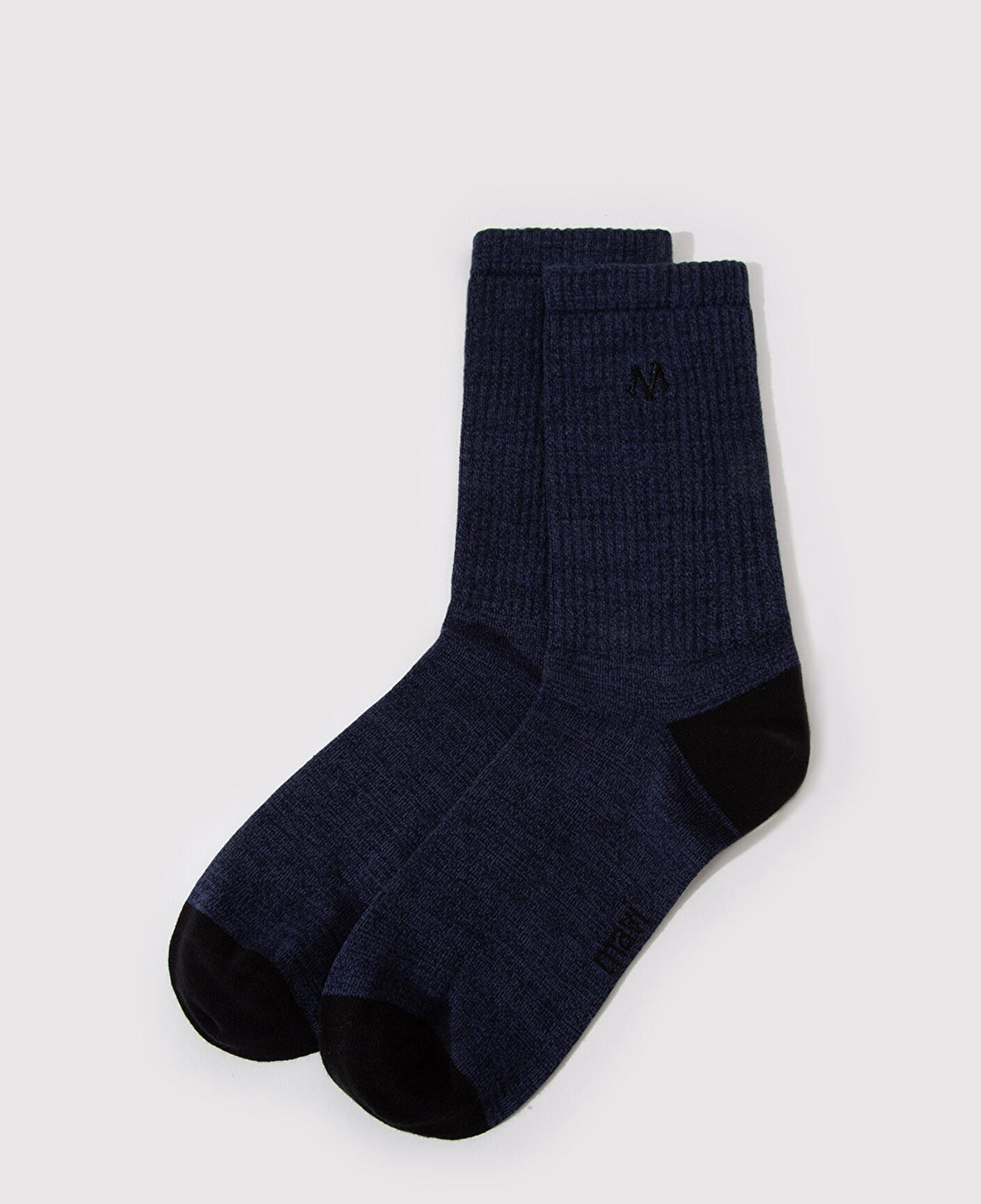 Mavi Mühür Logo Nakışlı Lacivert Soket Çorap 0911622-32184