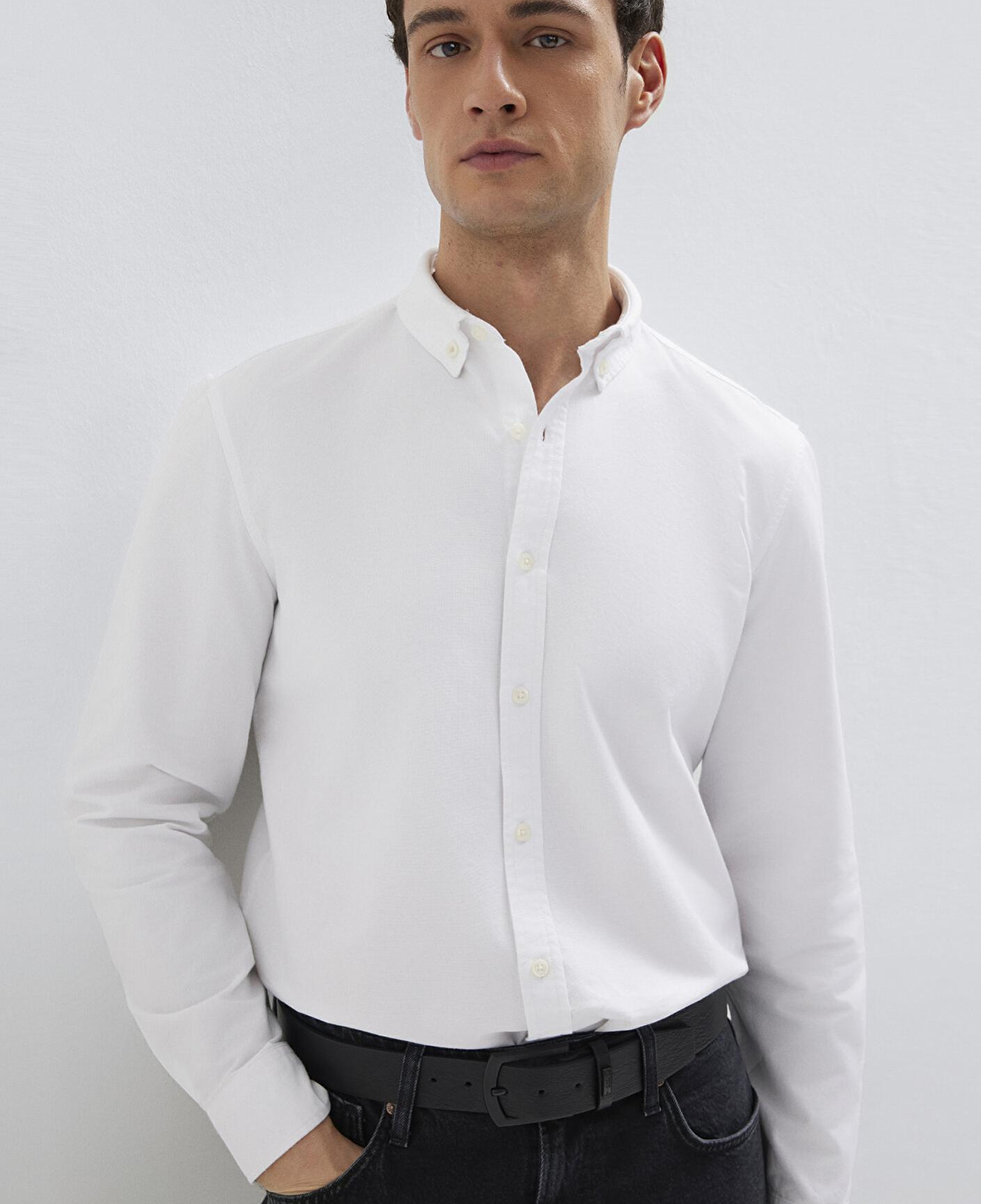 Mavi Beyaz Gömlek Regular Fit / Normal Kesim 0211199-620