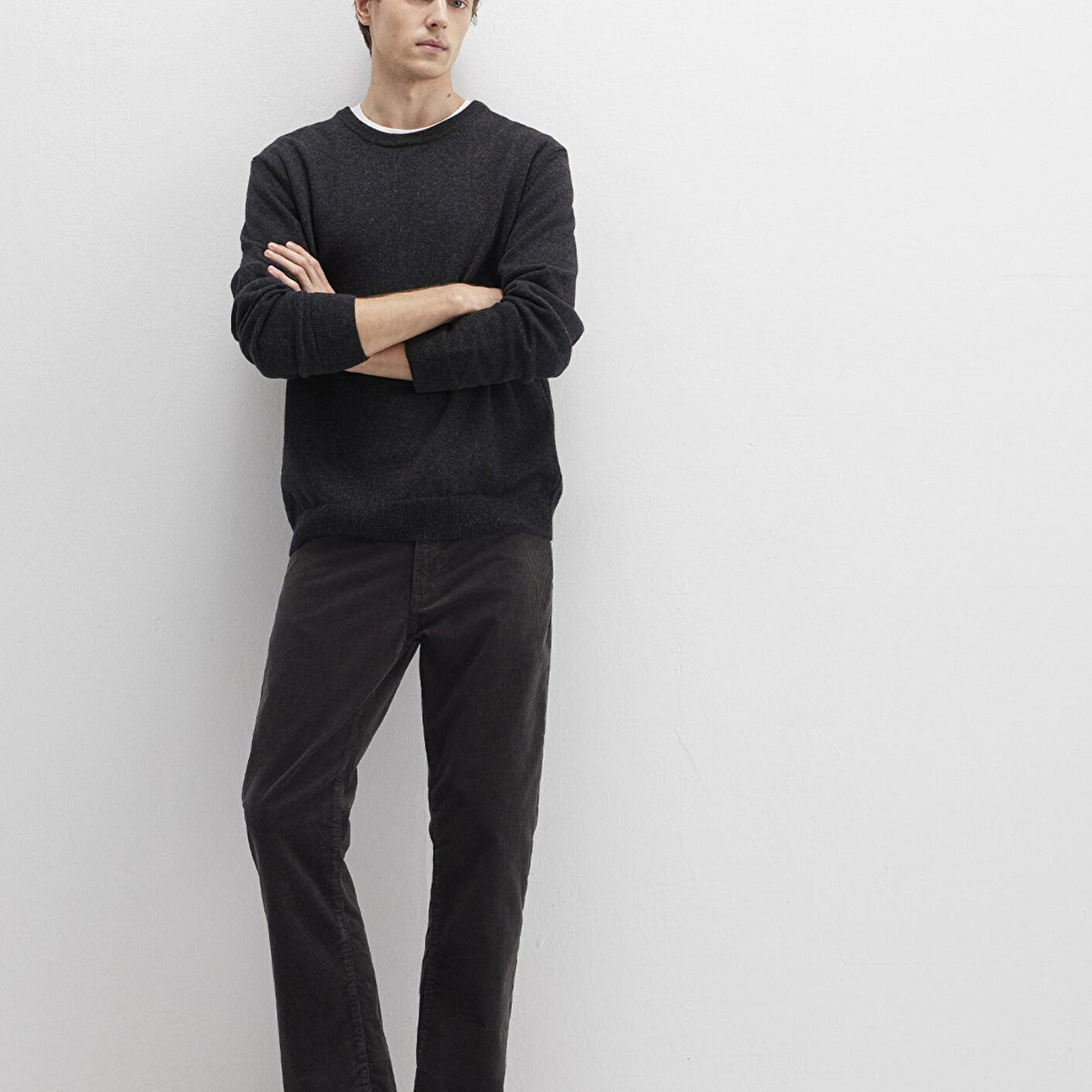 Mavi Hunter Koyu Antrasit Kadife Pantolon 0020235665