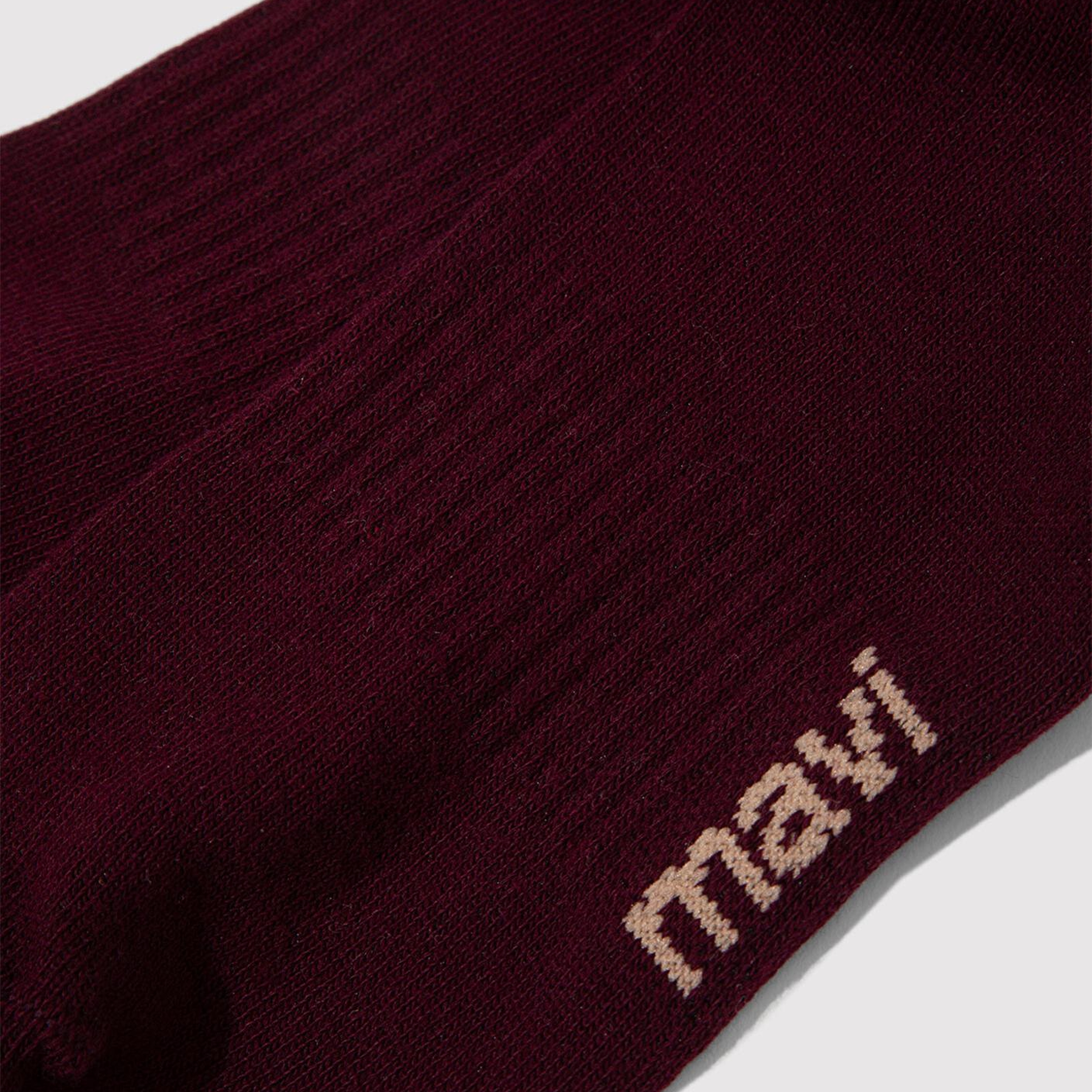 Mavi Mavi Logo Baskılı Bordo Soket Çorap 0911160-85347