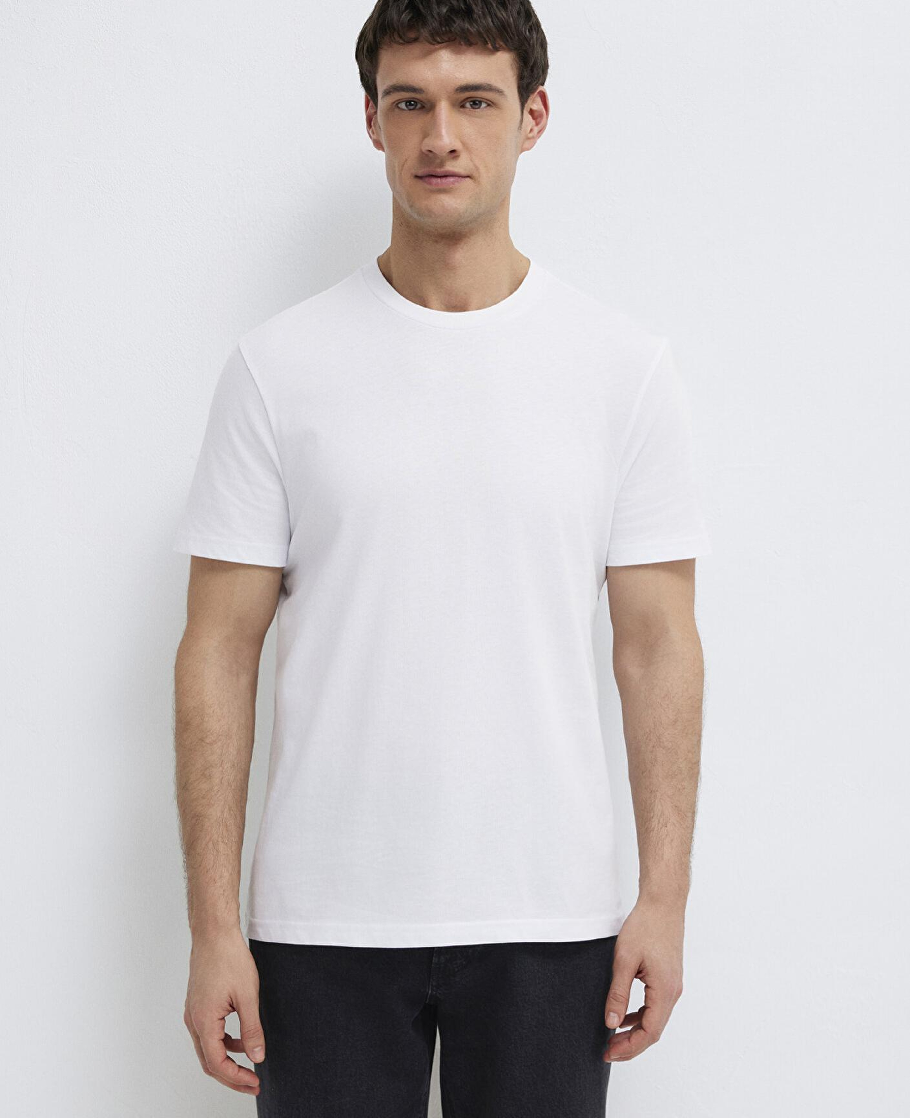 Mavi Organik Pamuk Beyaz Tişört Regular Fit / Normal Kesim 066483-620