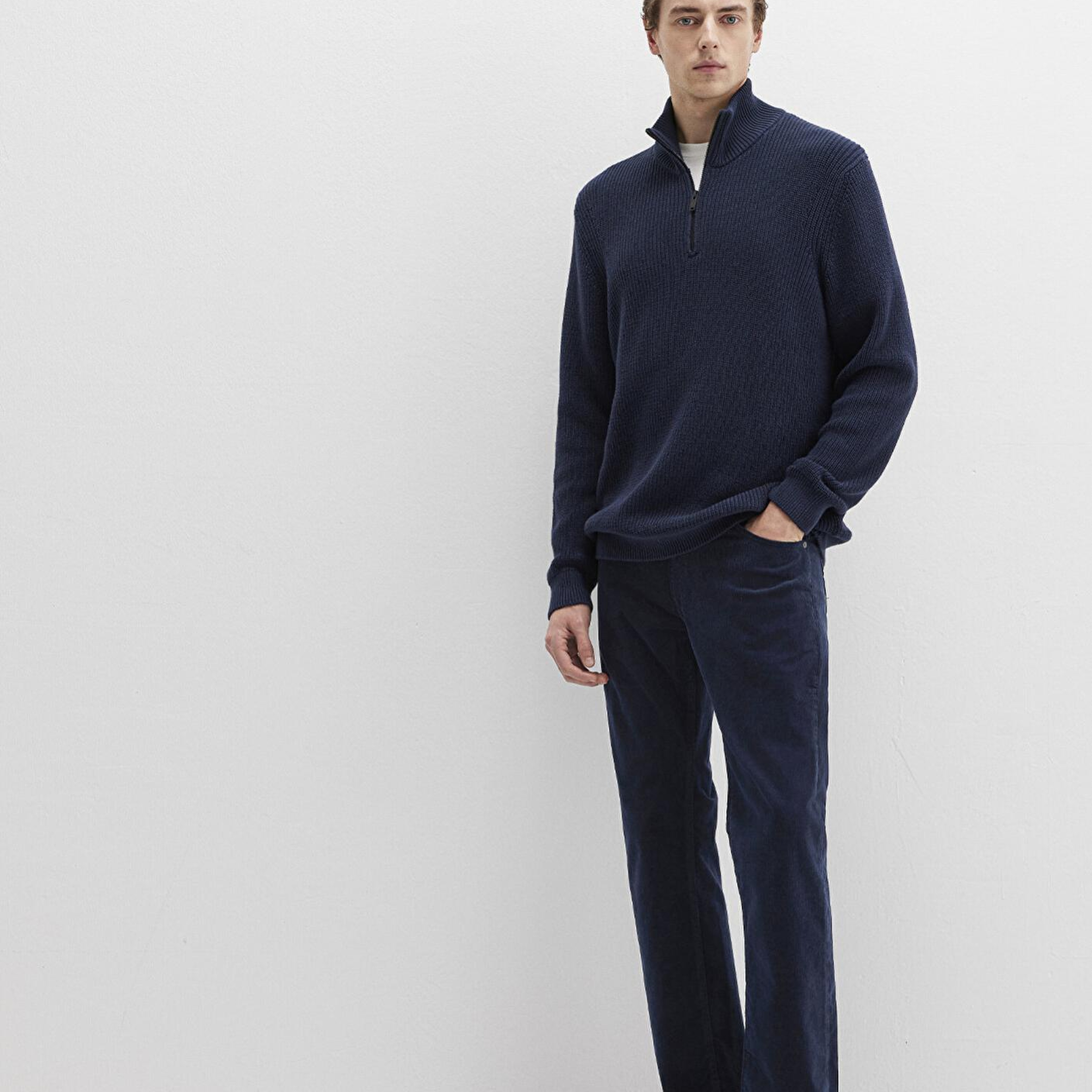 Mavi Hunter Koyu Lacivert Kadife Pantolon 0020282653