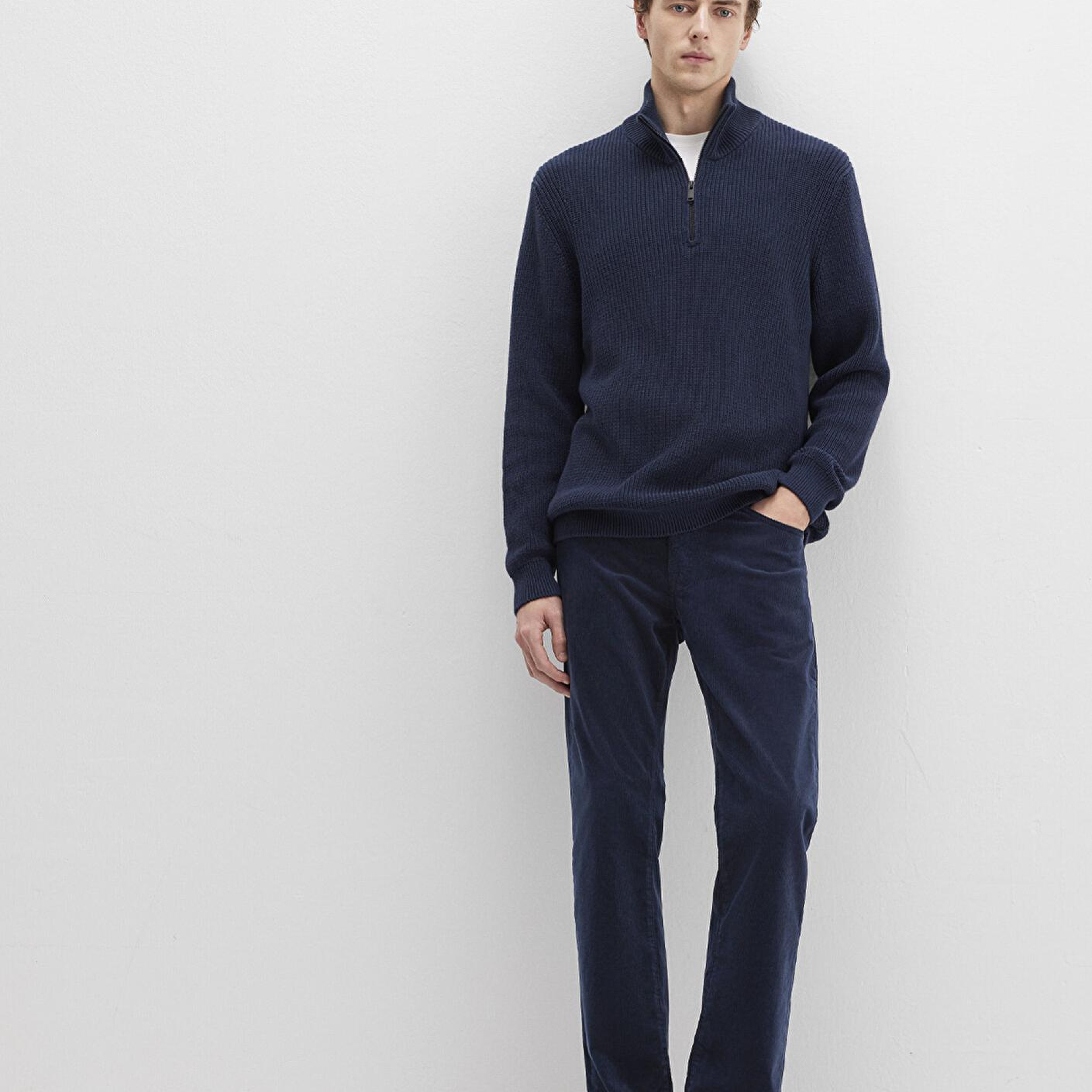 Mavi Hunter Koyu Lacivert Kadife Pantolon 0020282653