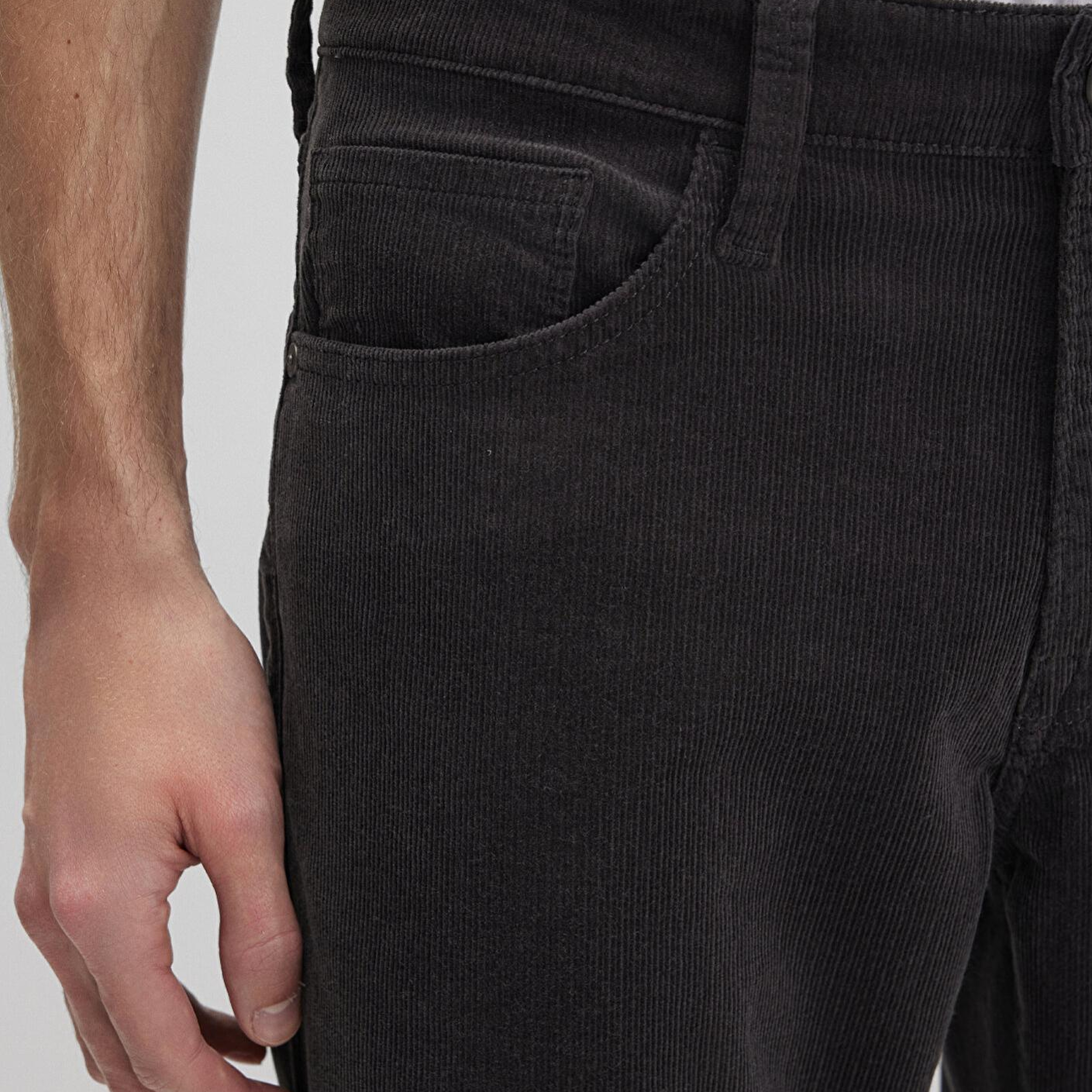 Mavi Hunter Koyu Antrasit Kadife Pantolon 0020235665