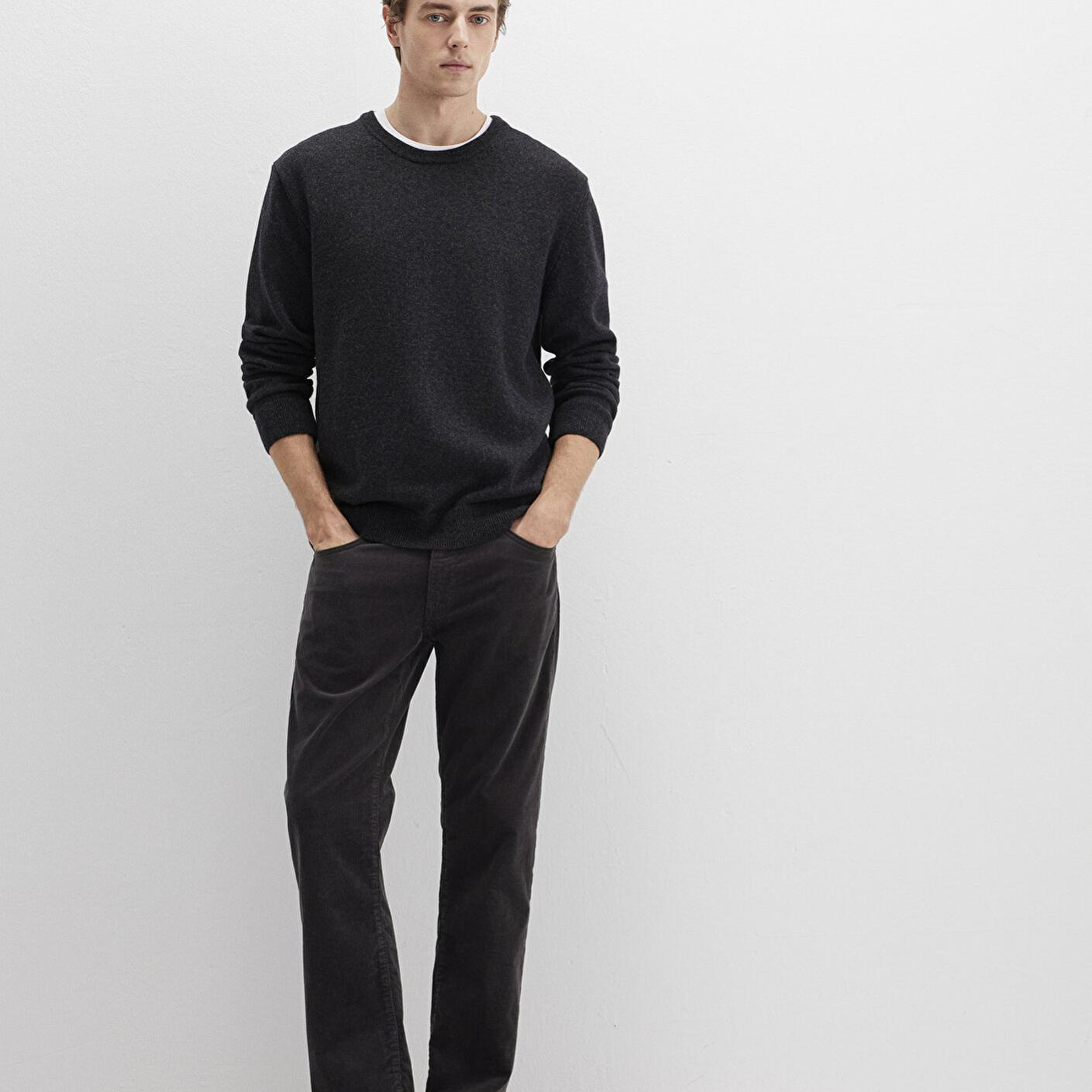 Mavi Hunter Koyu Antrasit Kadife Pantolon 0020235665