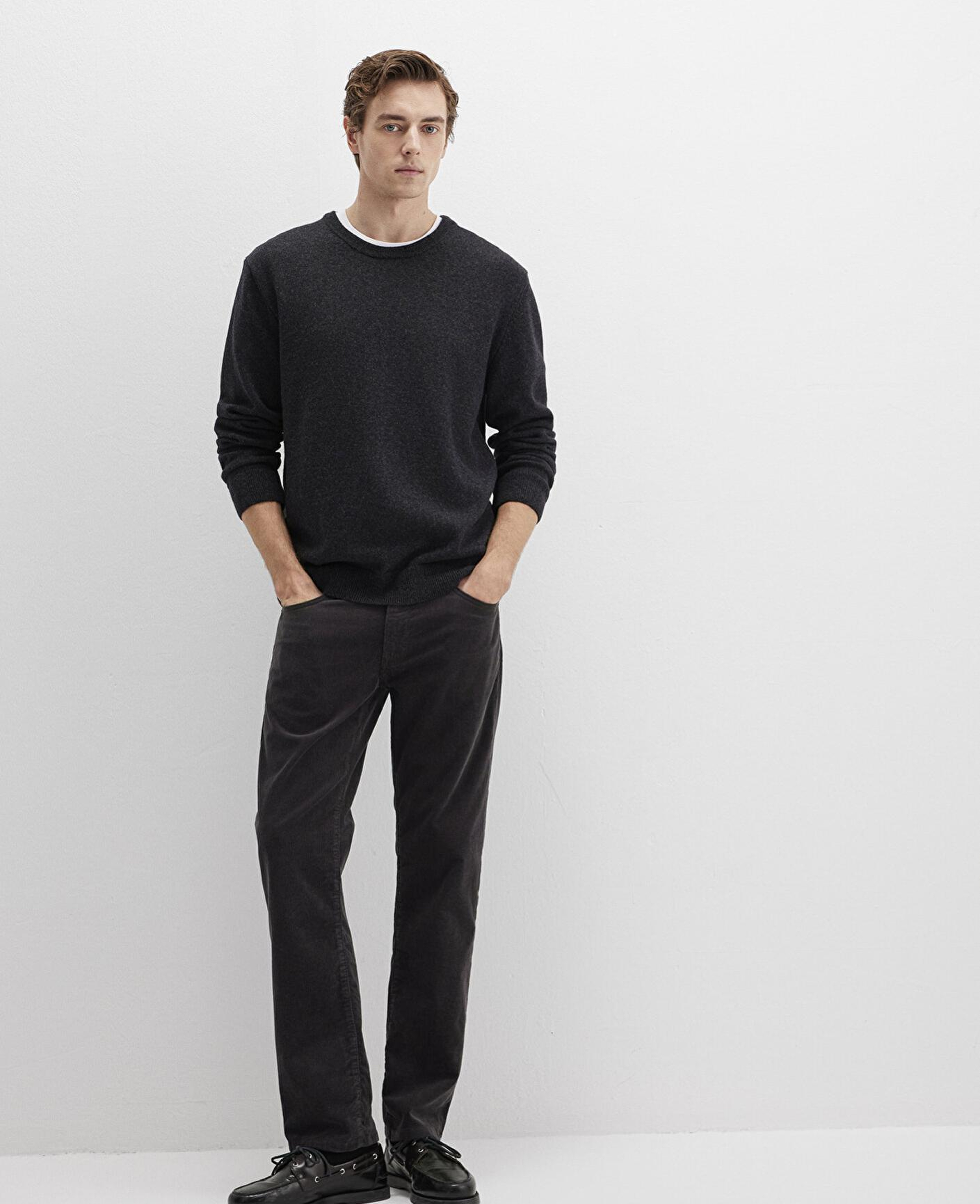 Mavi Hunter Koyu Antrasit Kadife Pantolon 0020235665