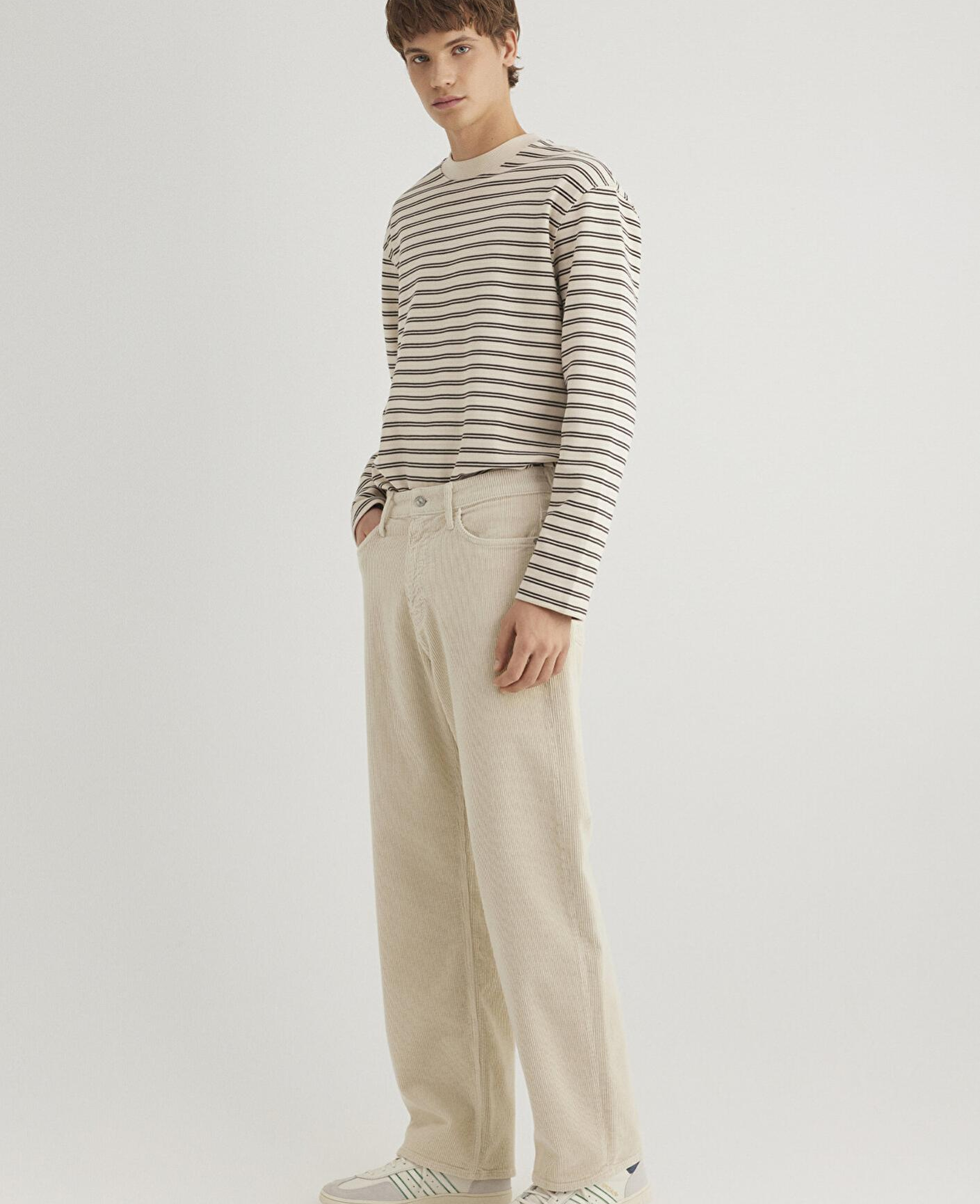 Mavi Atlanta Street Ekru Kadife Pantolon 0010305-89111