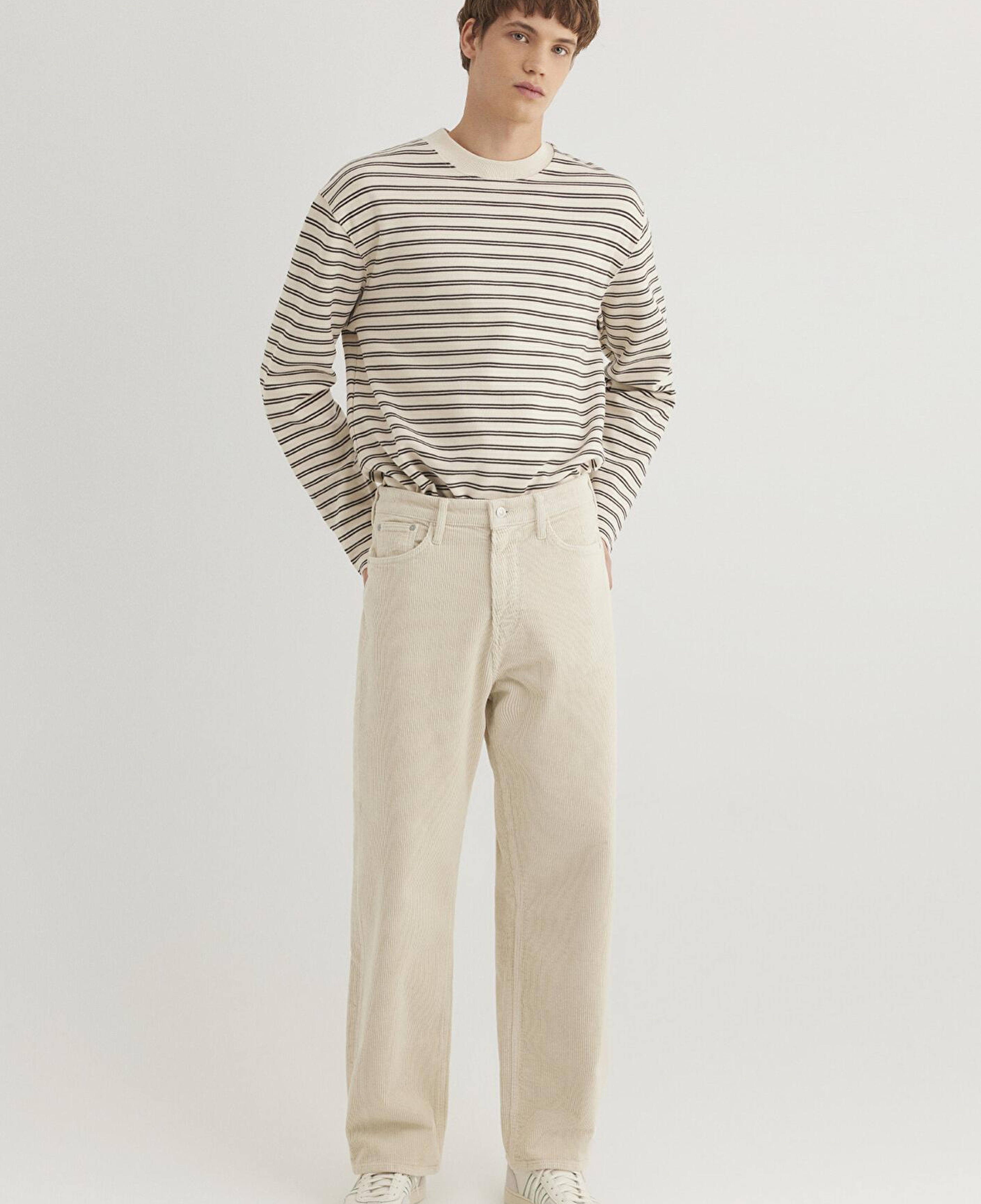 Mavi Atlanta Street Ekru Kadife Pantolon 0010305-89111