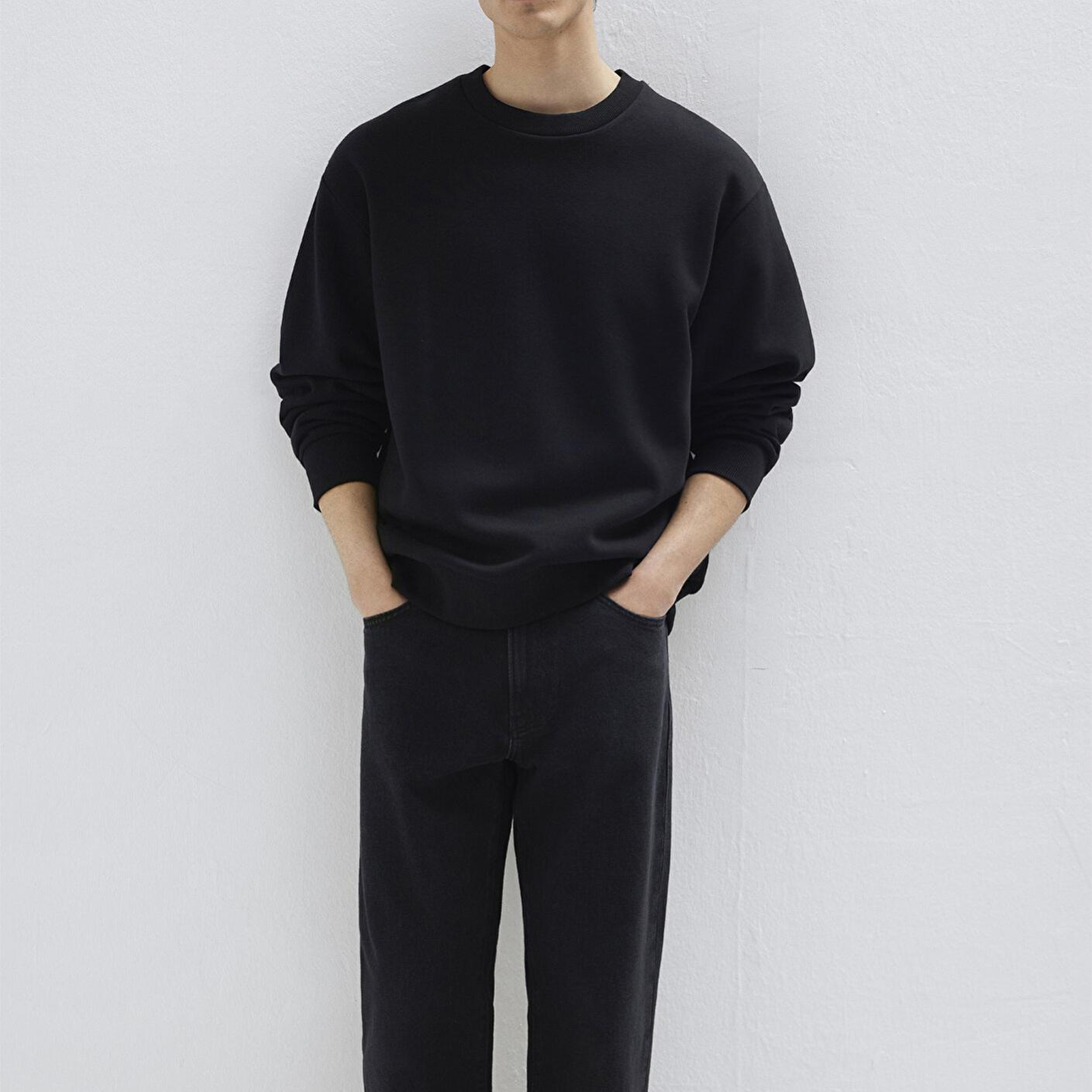 Mavi Bisiklet Yaka Siyah Basic Sweatshirt 0S10276-900
