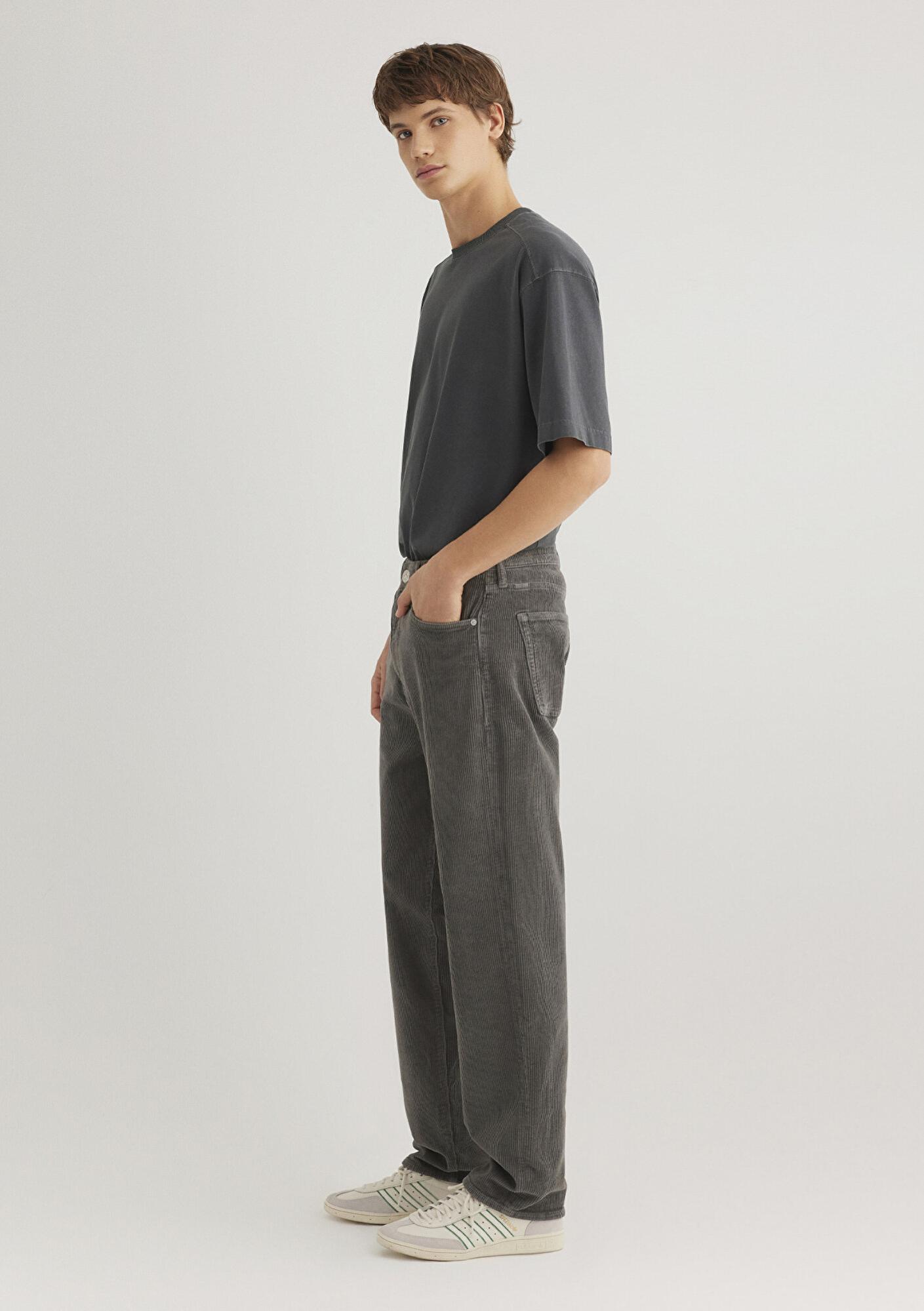 Mavi Toronto Street Antrasit Kadife Pantolon 0010289-88438