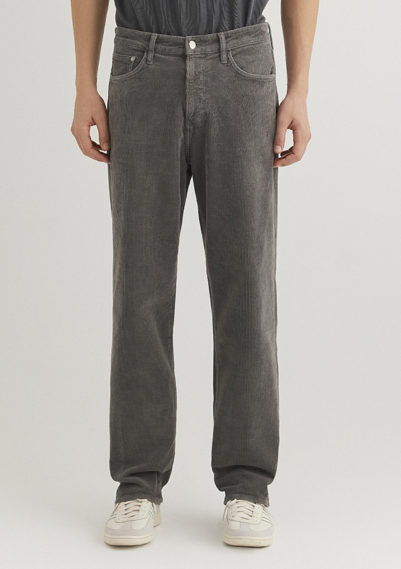 Mavi Toronto Street Antrasit Kadife Pantolon 0010289-88438