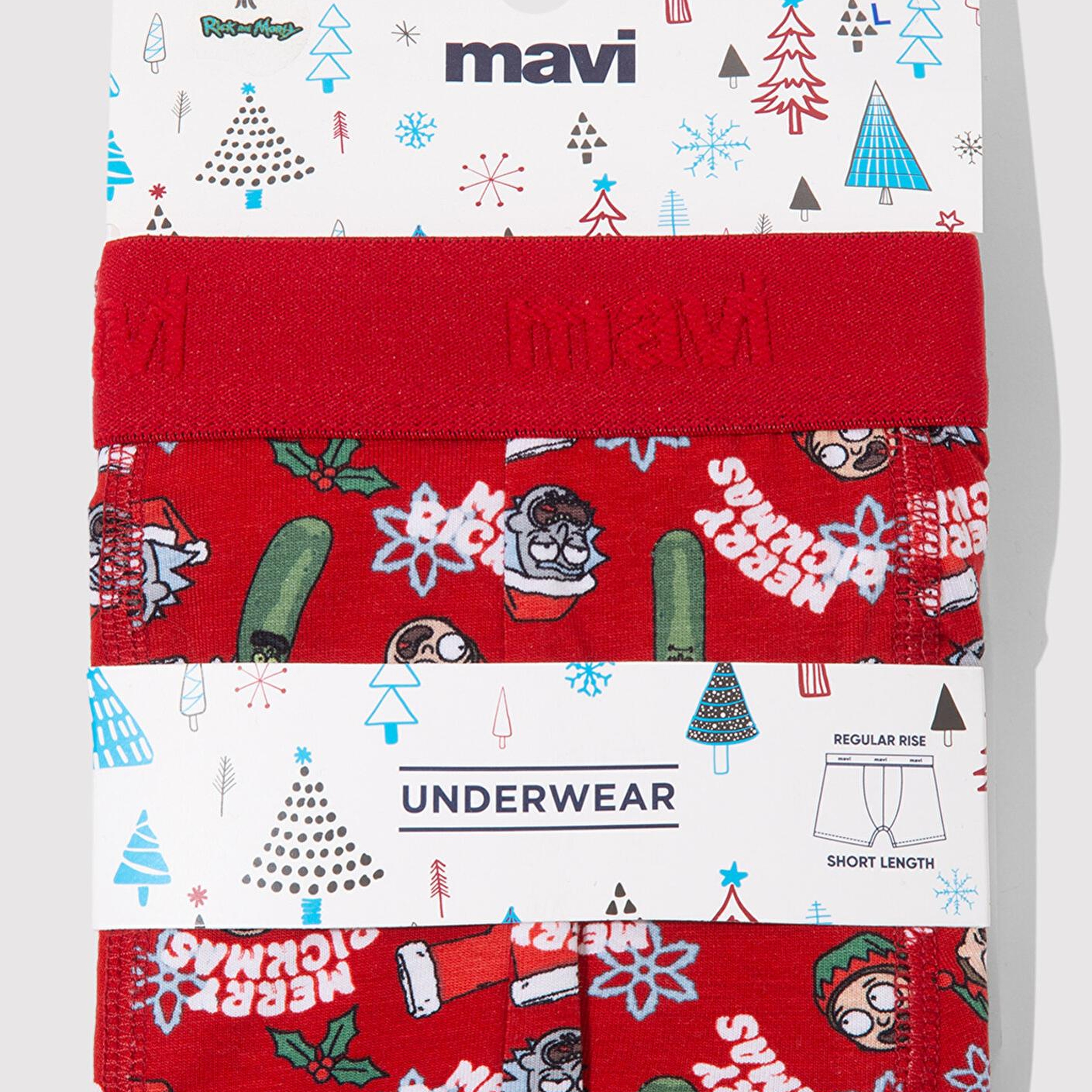 Mavi Yılbaşı Temalı Rick And Morty Boxer 0911246-32421