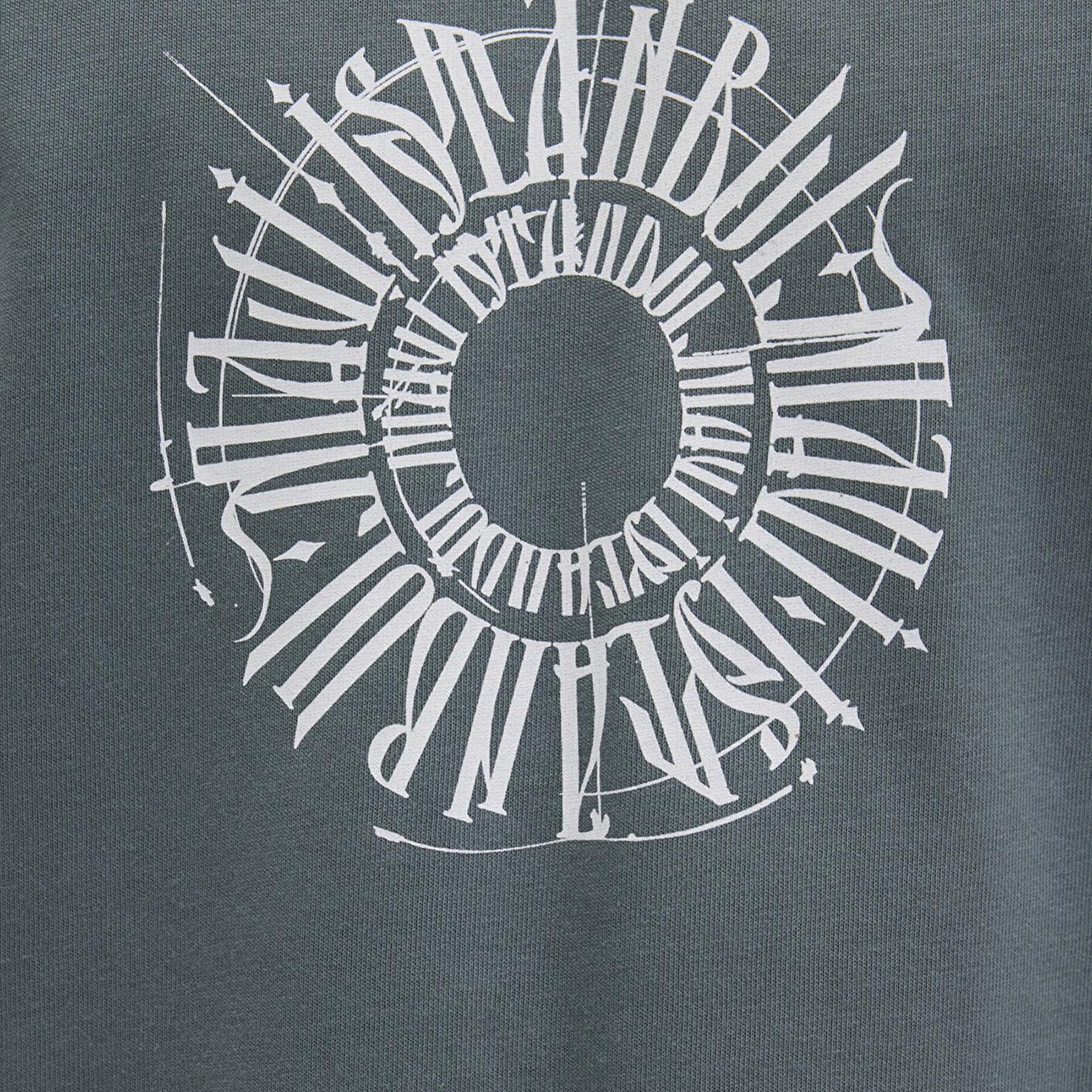 Mavi Sırt Baskılı İstanbul Tişört Loose Fit / Bol Rahat Kesim 0612449-71577