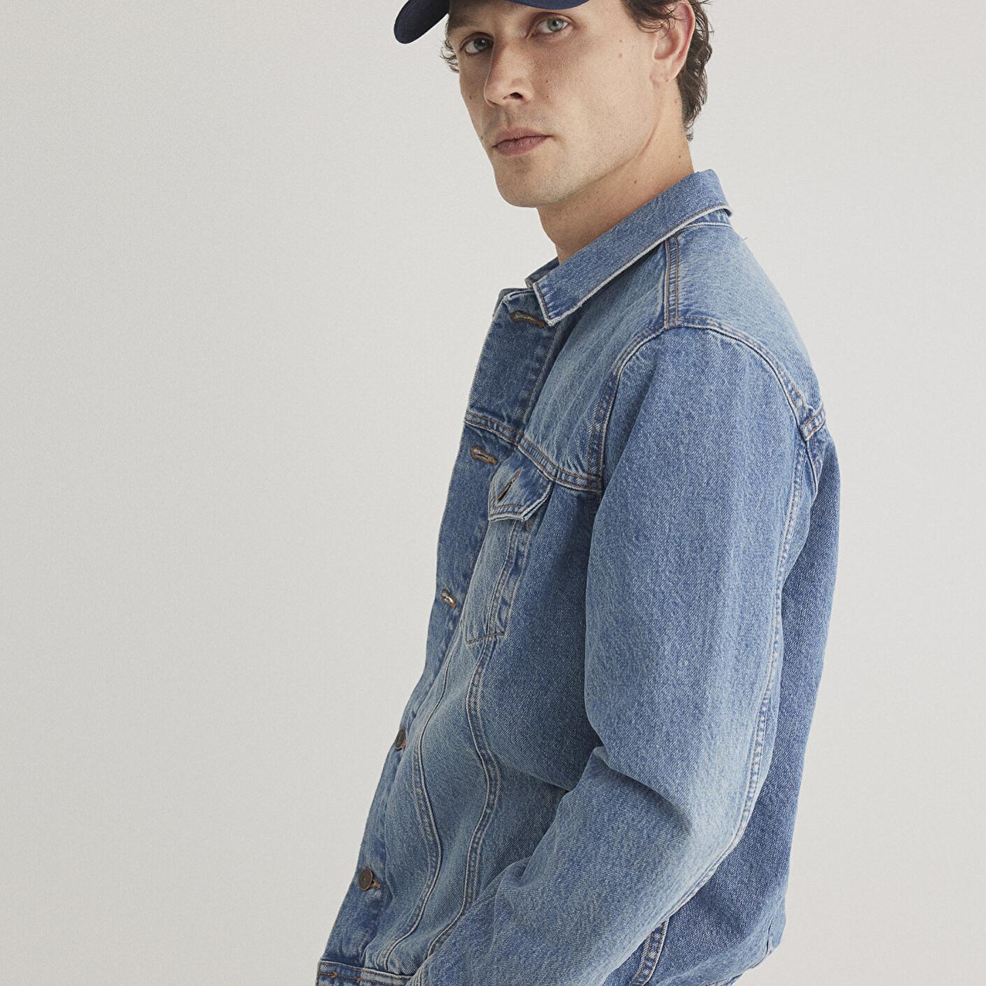 Mavi Drake Classic Denim Puslu Indigo Mavi Jean Ceket 010143-89136