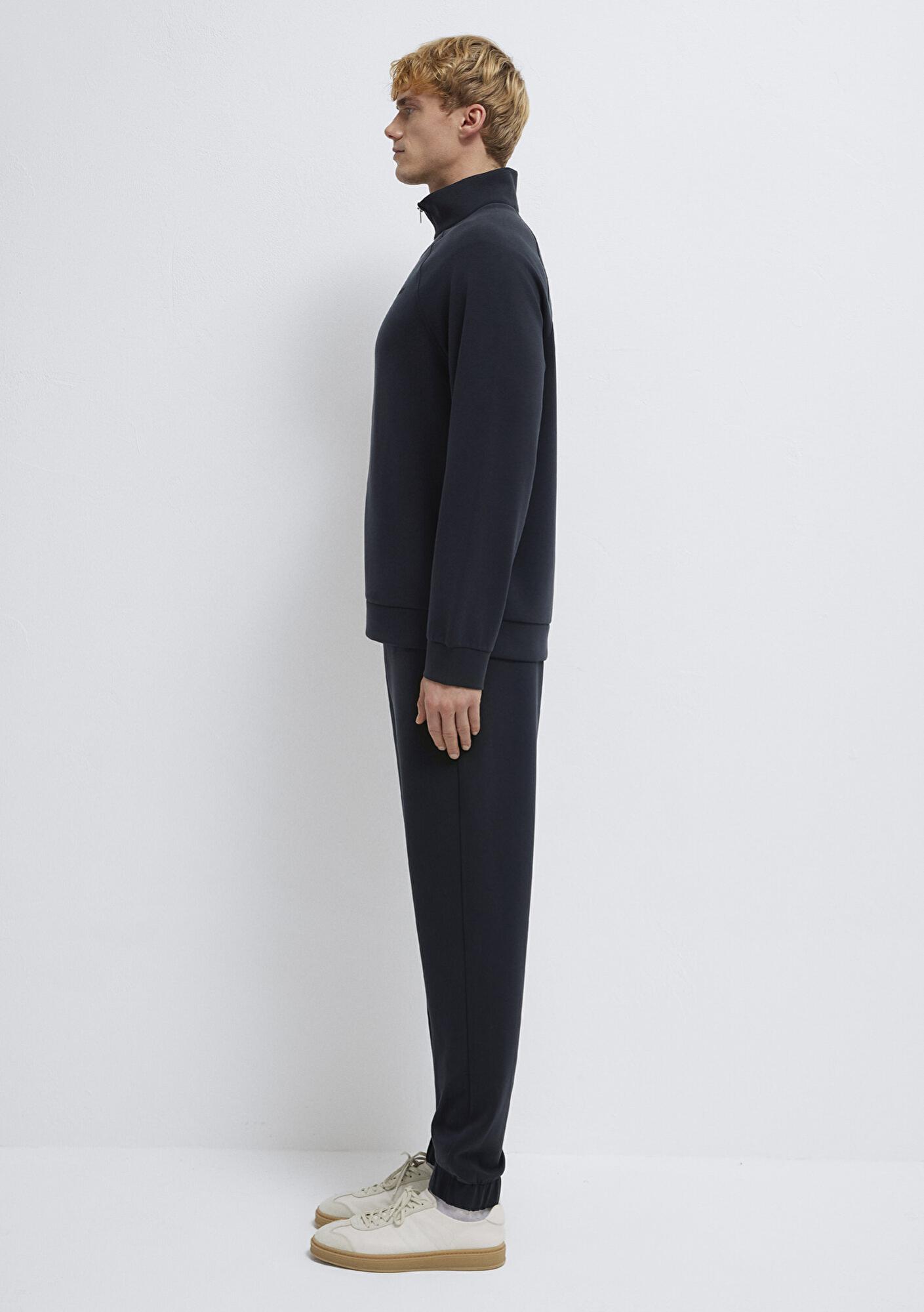 Mavi Fermuarlı Siyah Sweatshirt 0S10328-71379