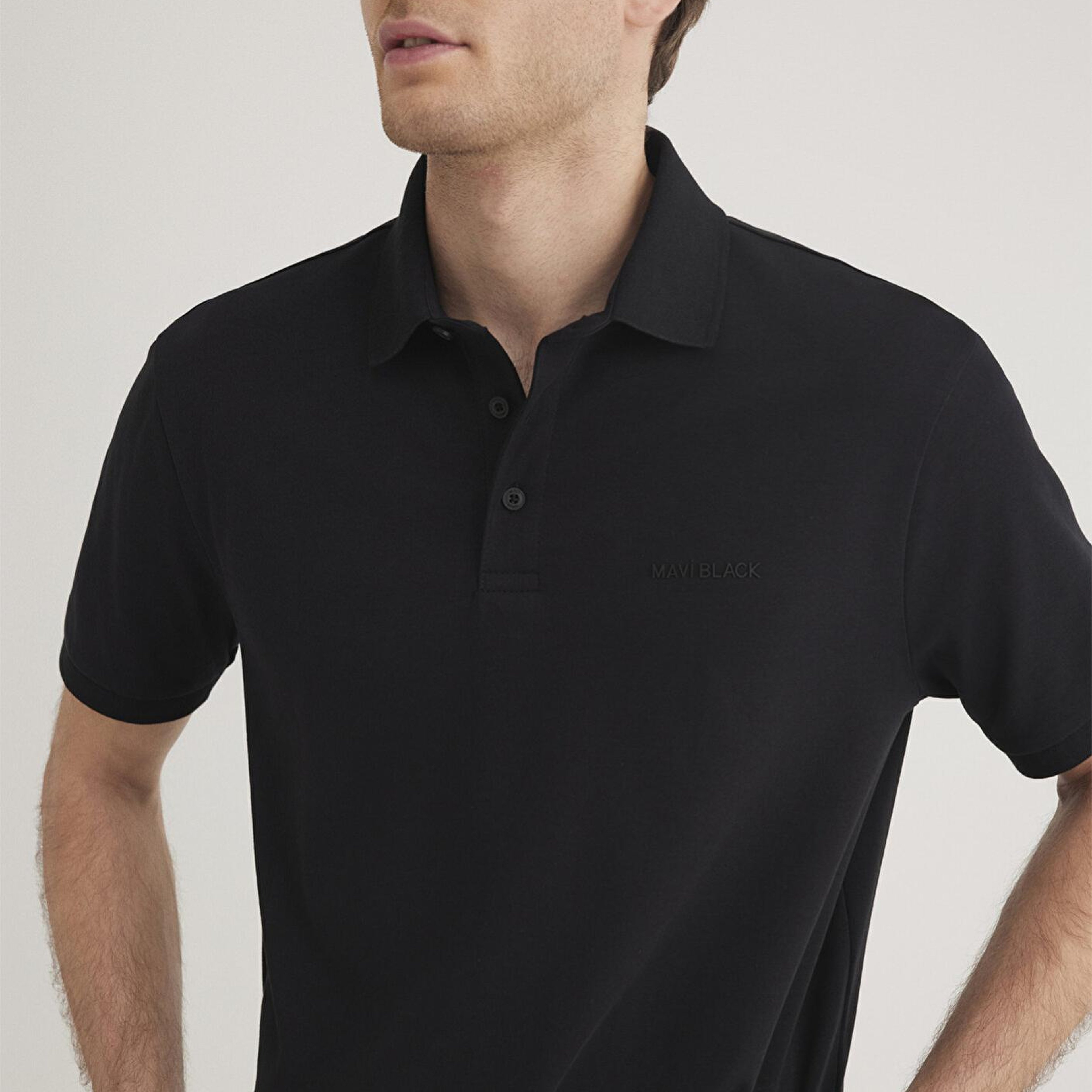 Mavi Mavi Black Siyah Polo Tişört Regular Fit / Normal Kesim 0612520-900