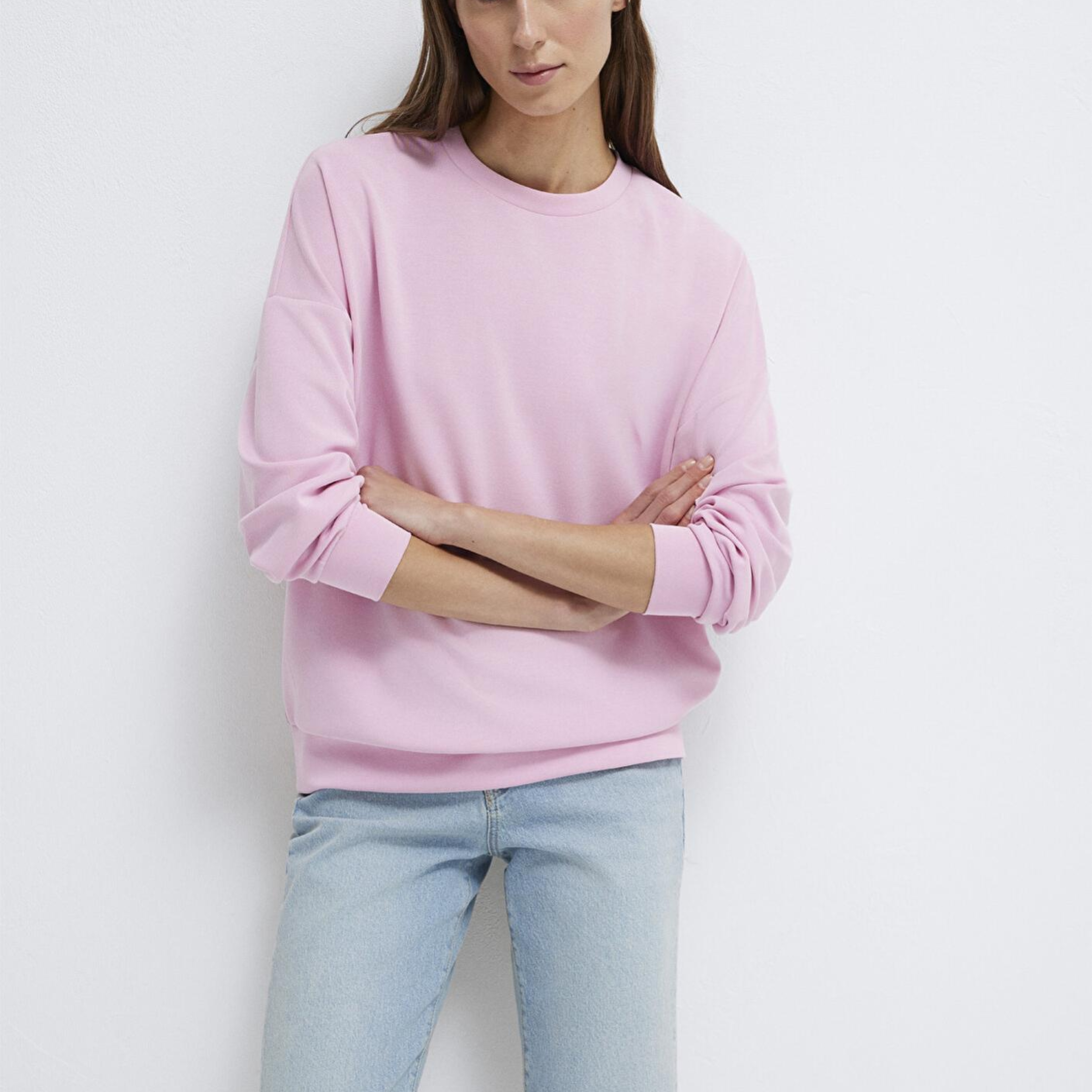 Mavi Lux Touch (TENCEL™) Model Pembe Sweatshirt 168837-71117