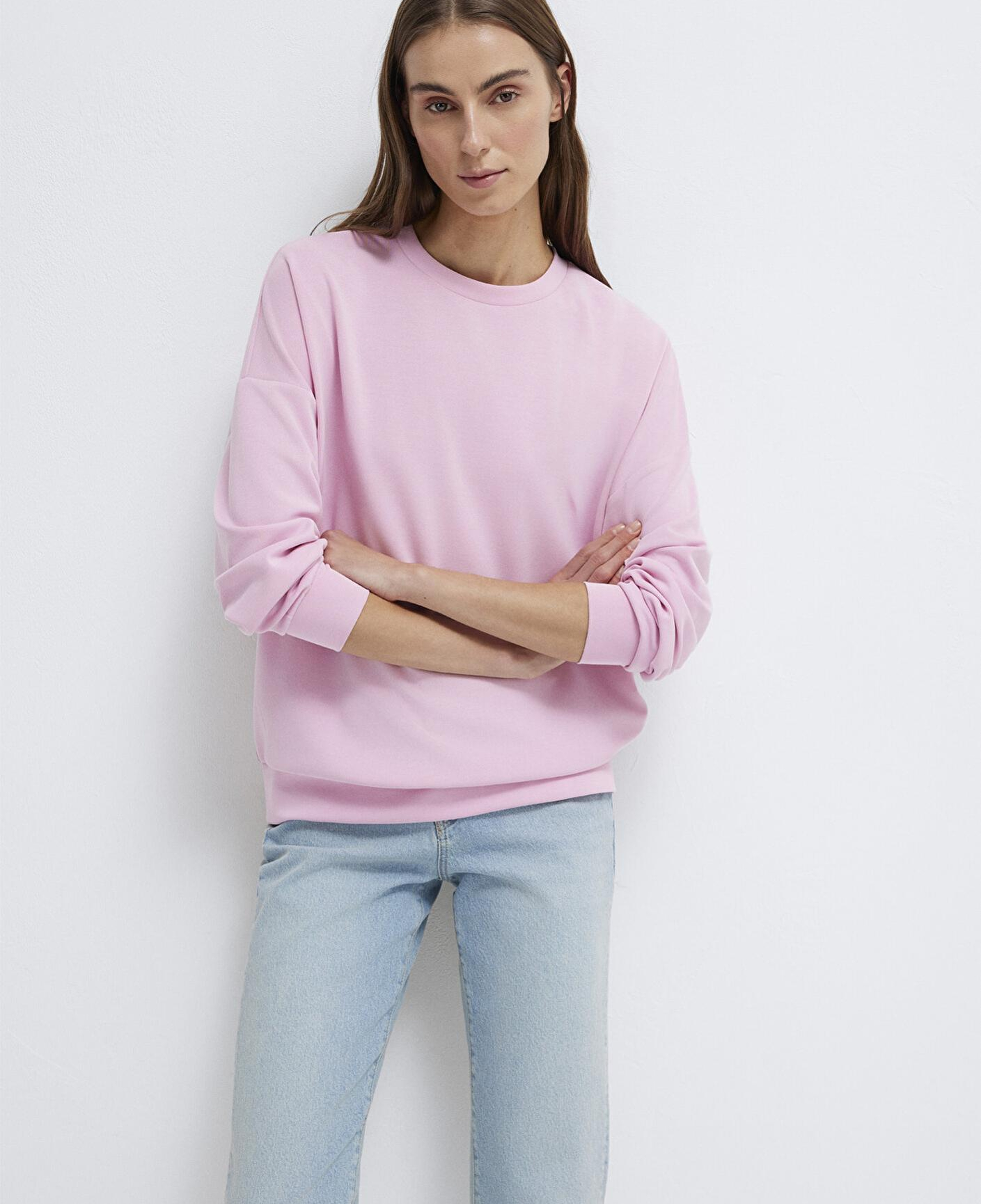 Mavi Lux Touch (TENCEL™) Model Pembe Sweatshirt 168837-71117