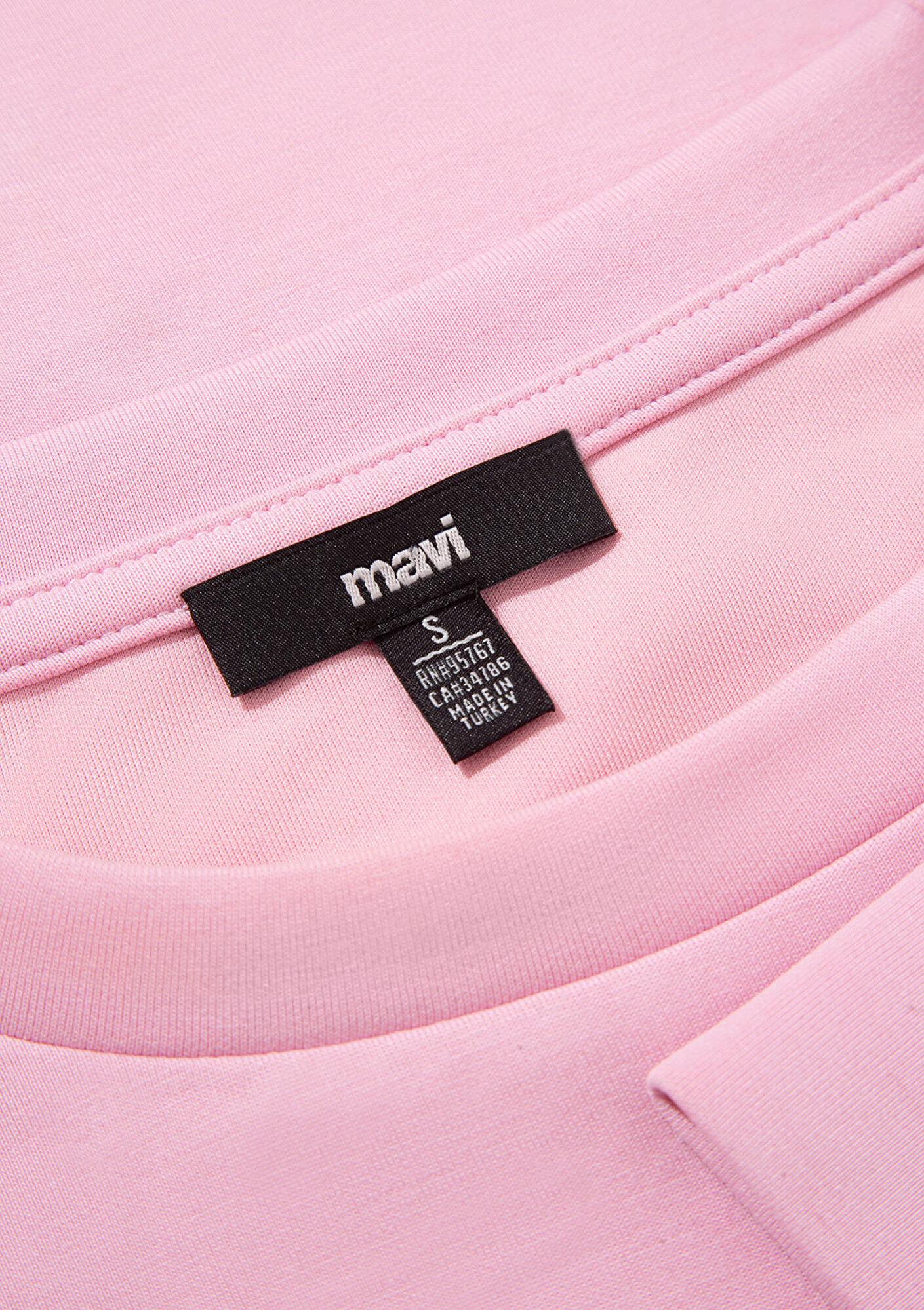 Mavi Lux Touch (TENCEL™) Model Pembe Sweatshirt 168837-71117