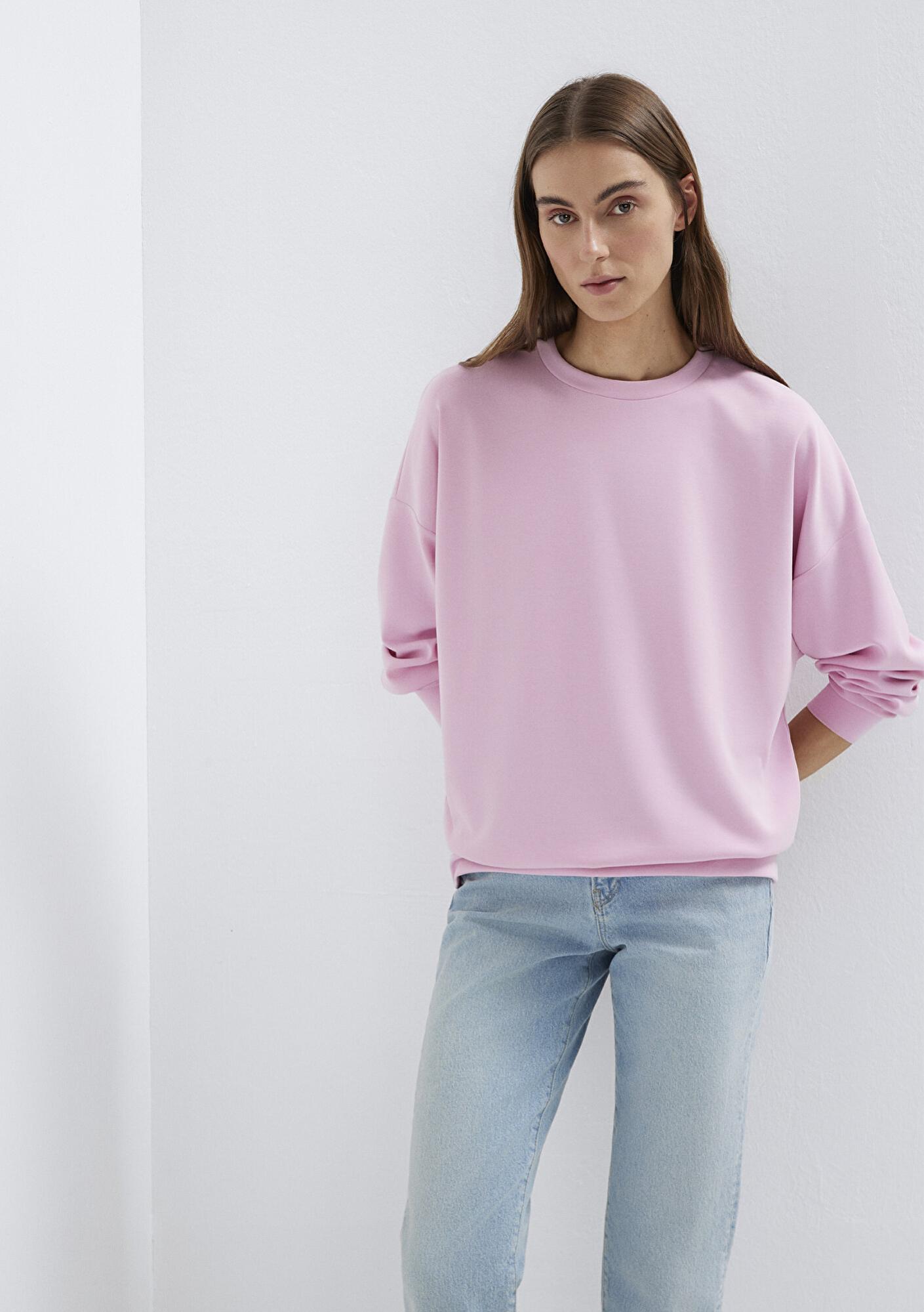 Mavi Lux Touch (TENCEL™) Model Pembe Sweatshirt 168837-71117