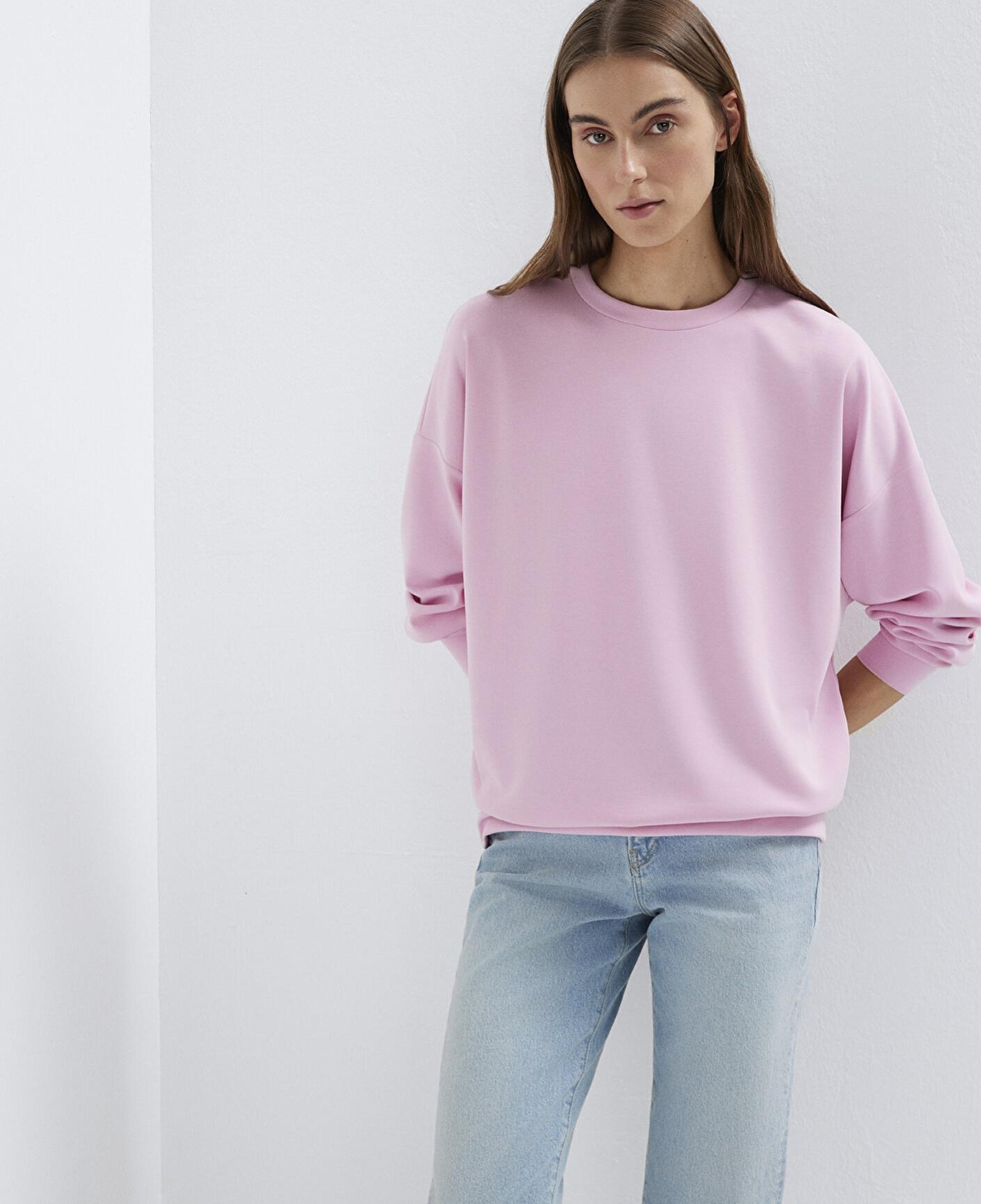 Mavi Lux Touch (TENCEL™) Model Pembe Sweatshirt 168837-71117