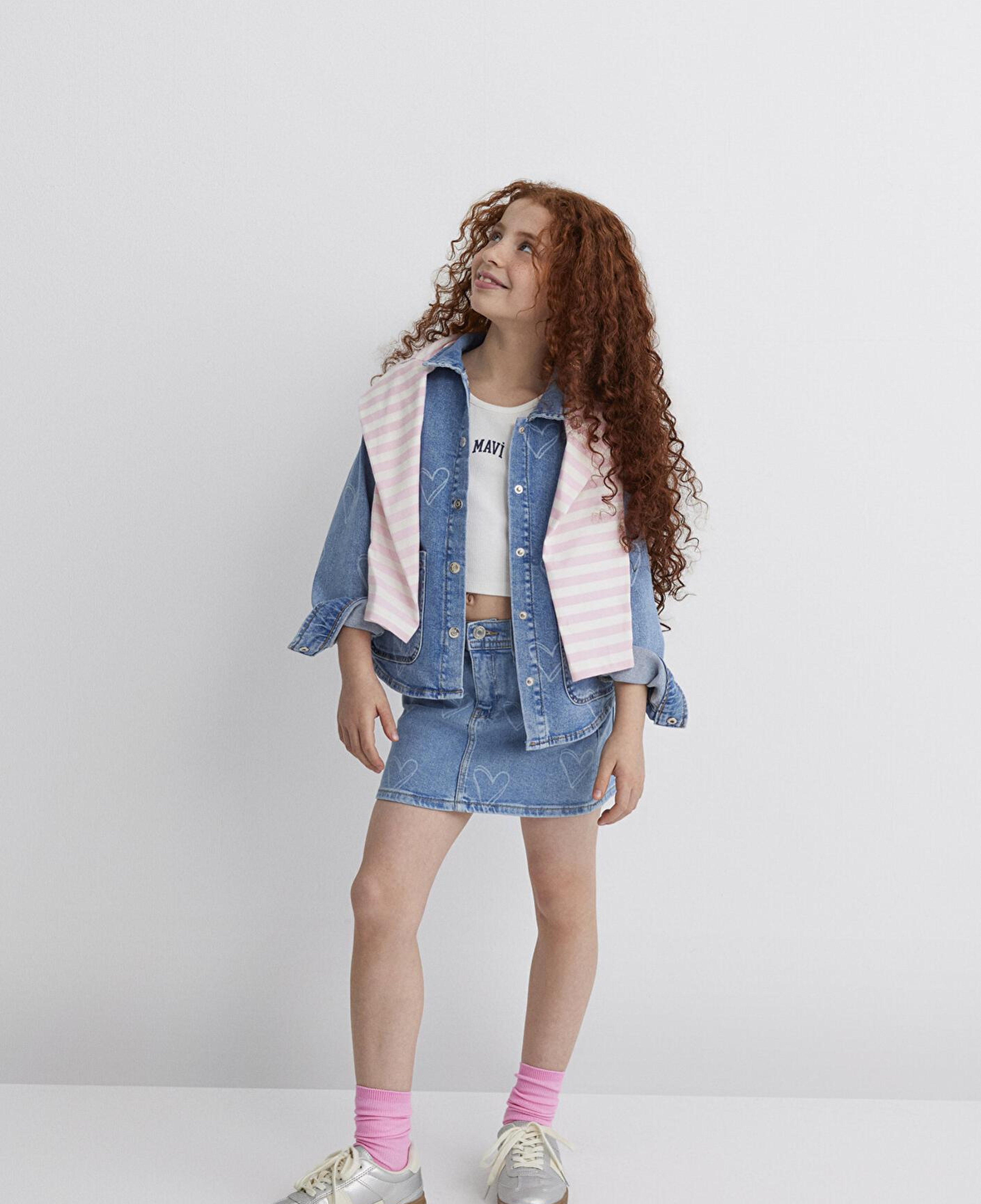 Mavi Lullu Açık Mavi Jean Gömlek Regular Fit / Normal Kesim 7210002-89486