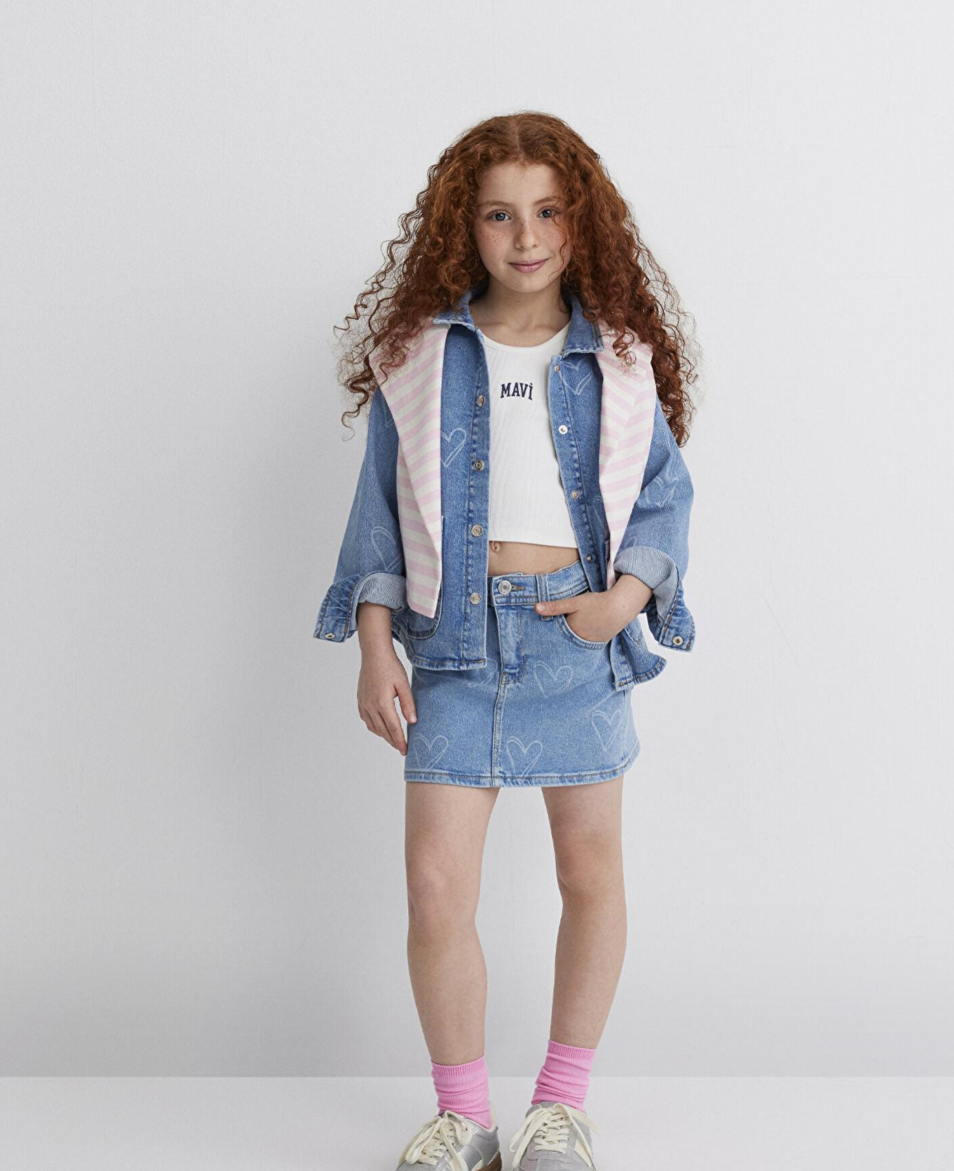 Mavi Lullu Açık Mavi Jean Gömlek Regular Fit / Normal Kesim 7210002-89486