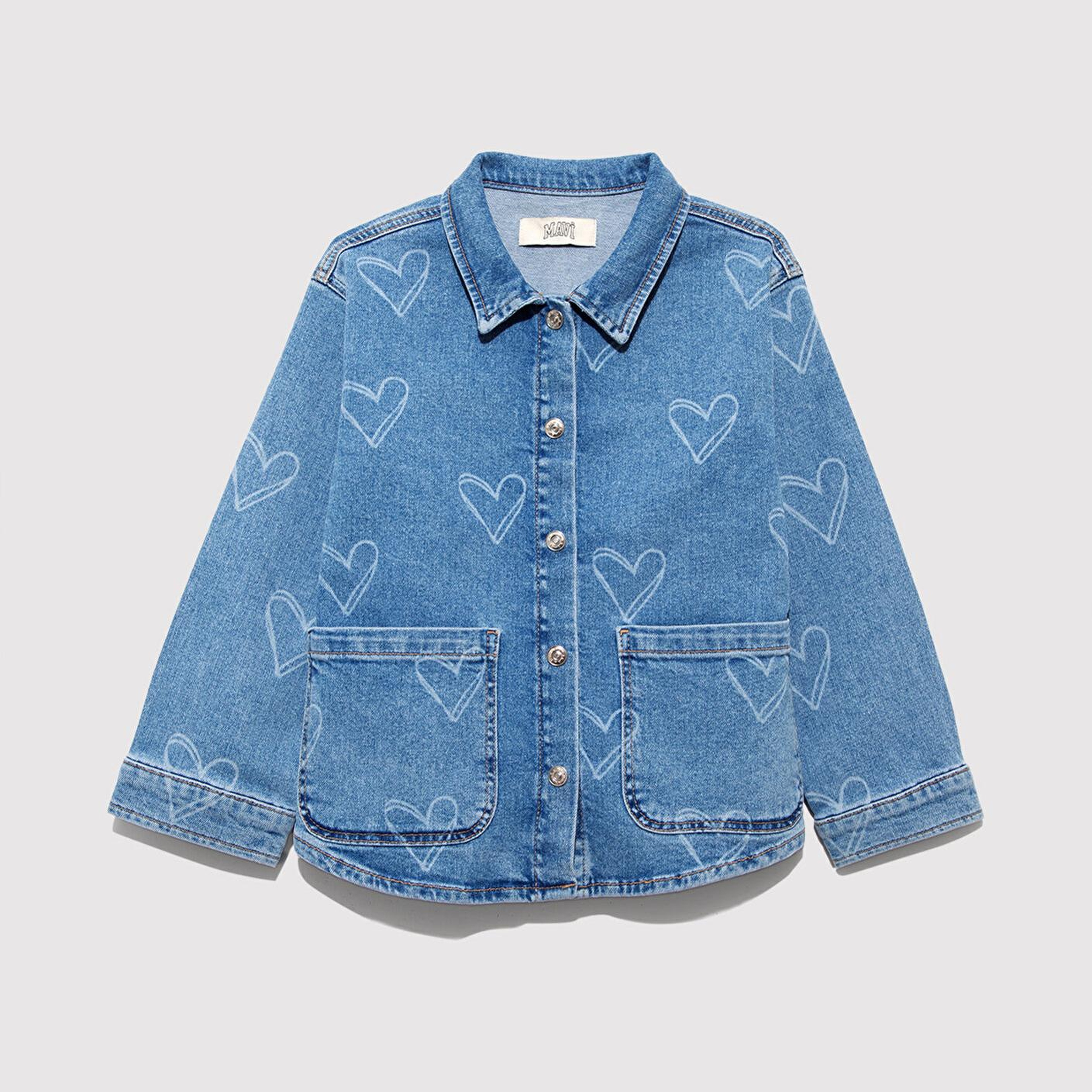 Mavi Lullu Açık Mavi Jean Gömlek Regular Fit / Normal Kesim 7210002-89486