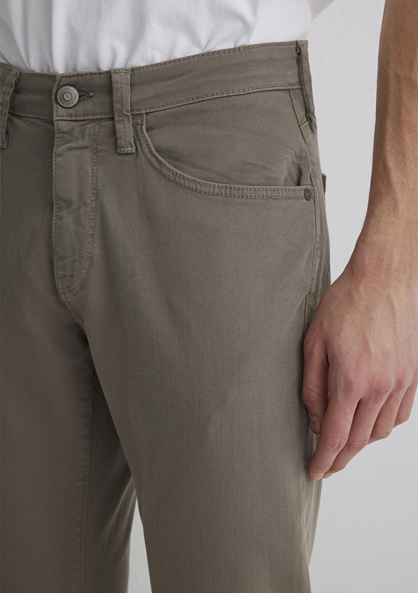 Mavi Marcus Puslu Zeytin Yeşili Comfort Gabardin Pantolon 0035188050