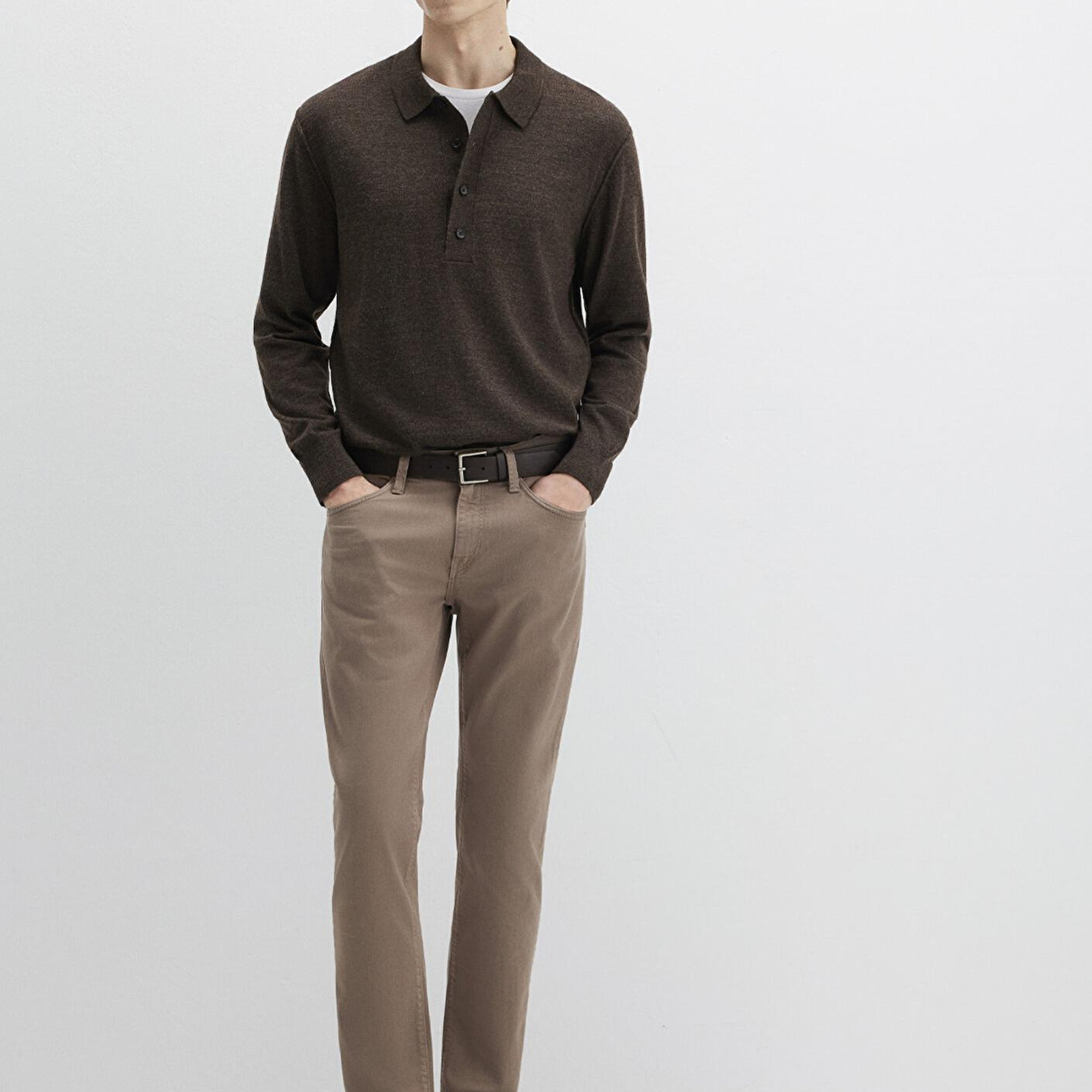 Mavi Marcus Kahverengi Comfort Gabardin Pantolon 0035189452