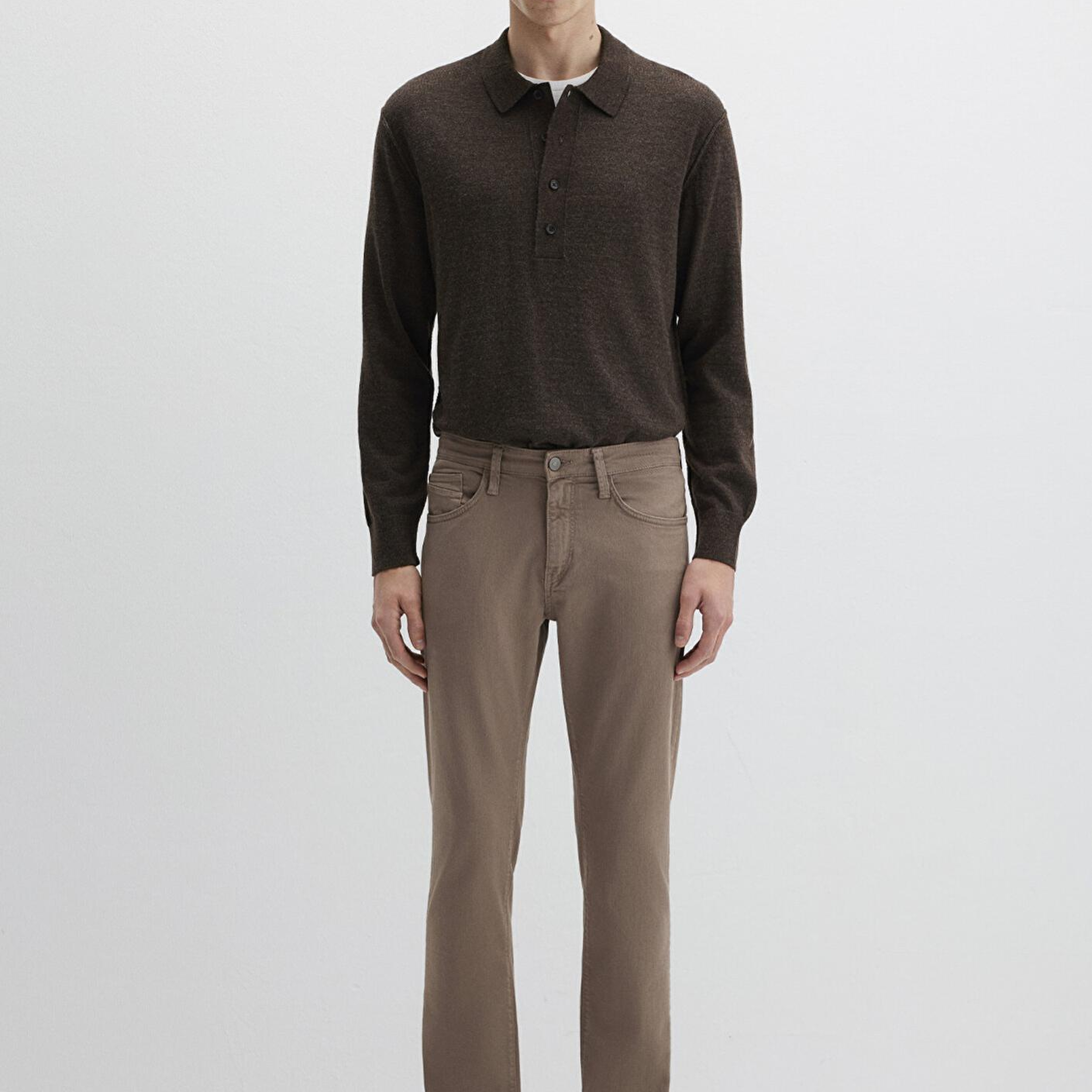 Mavi Marcus Kahverengi Comfort Gabardin Pantolon 0035189452