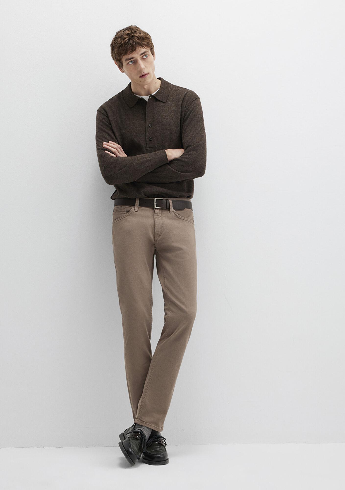 Mavi Marcus Kahverengi Comfort Gabardin Pantolon 0035189452