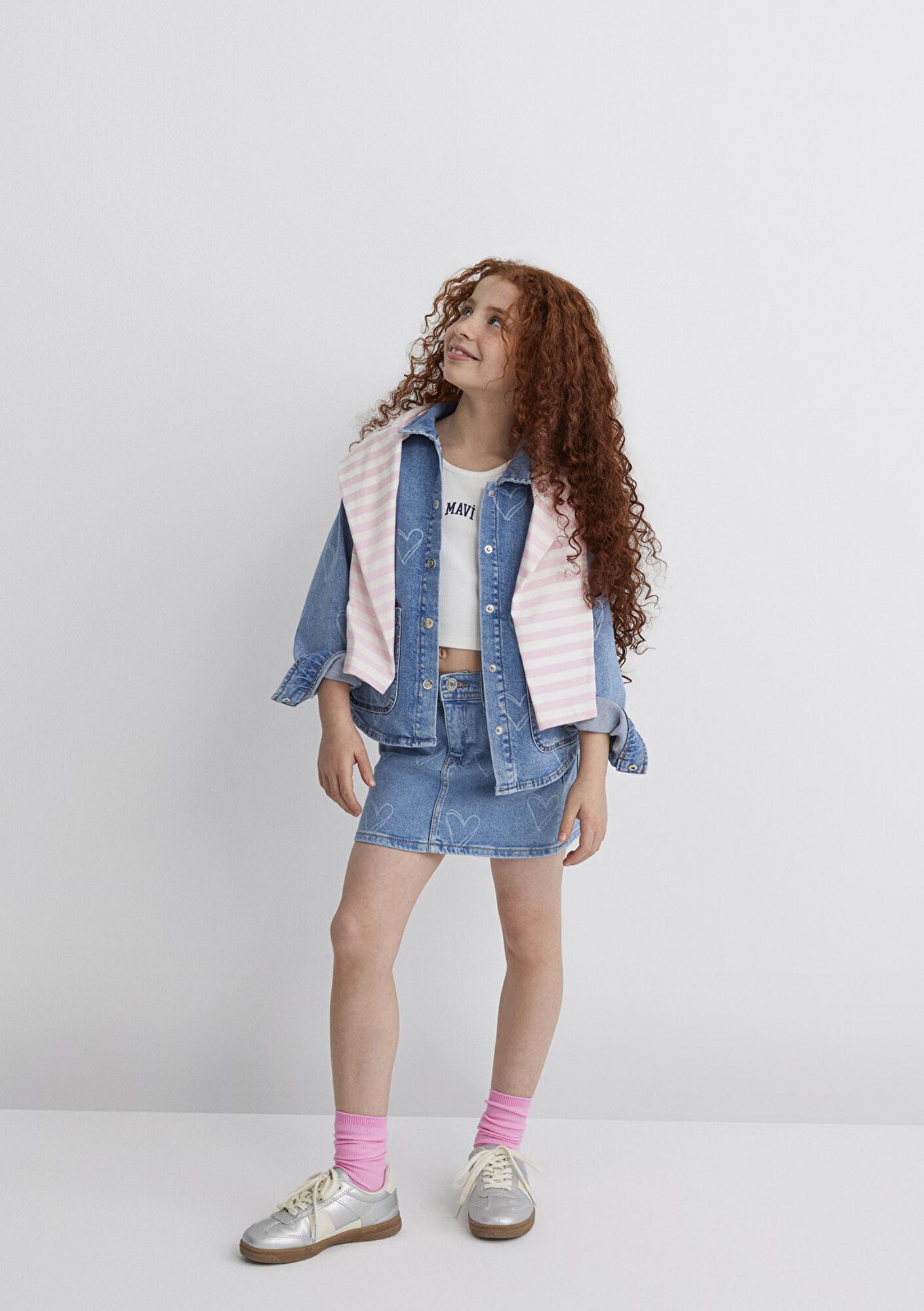 Mavi Lullu Açık Mavi Jean Gömlek Regular Fit / Normal Kesim 7210002-89486