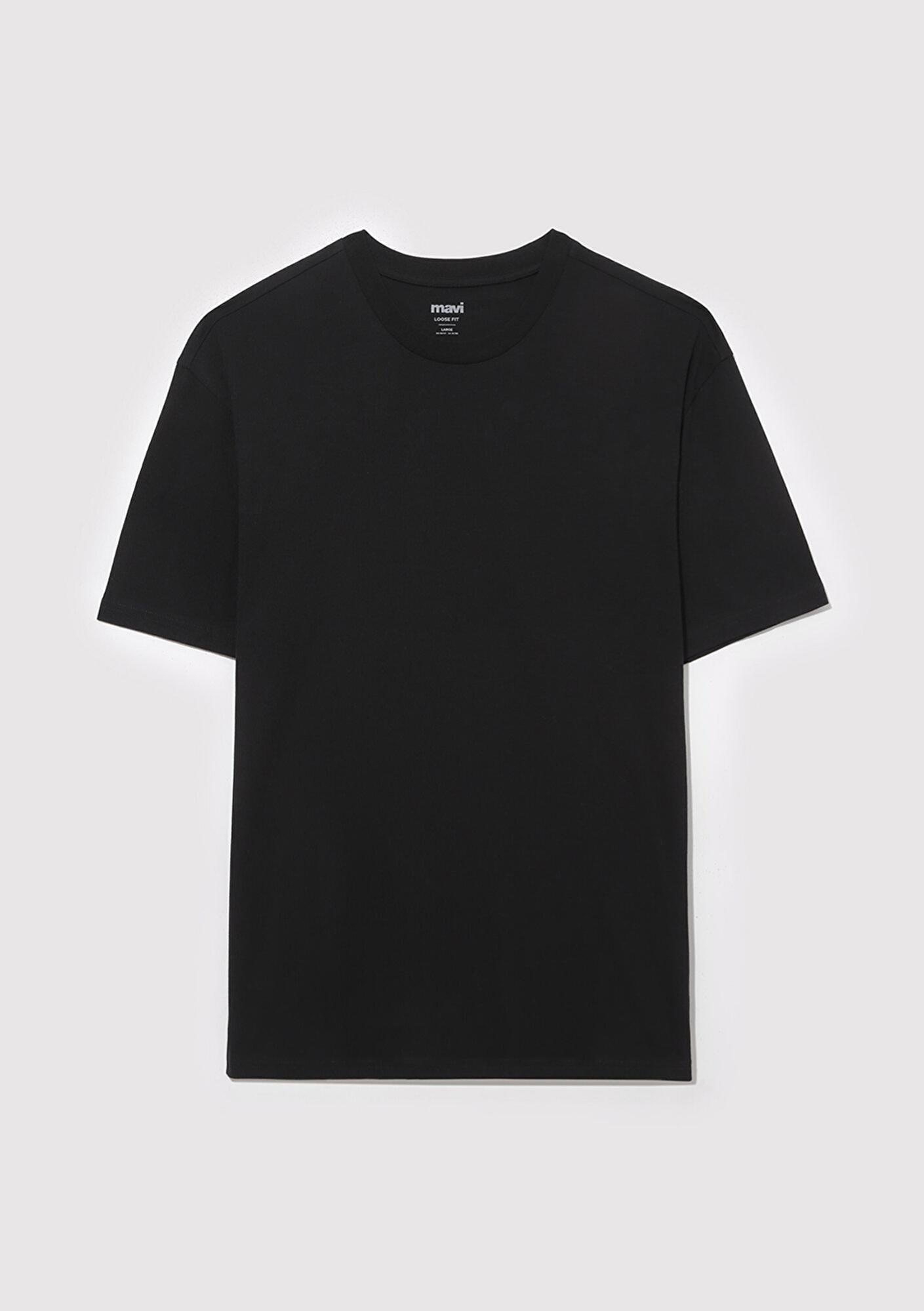 Mavi 3lü Erkek Basic Tişört Loose Fit / Bol Rahat Kesim 0612315-70057