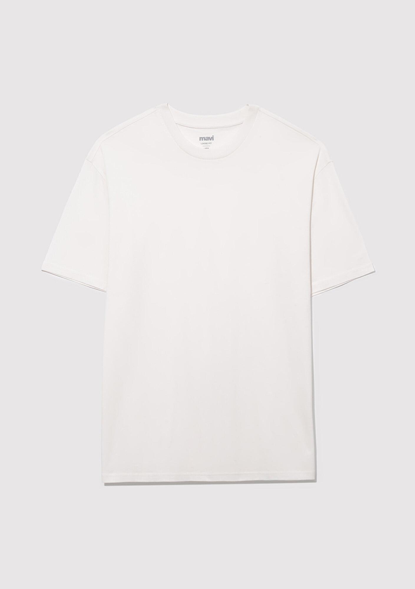 Mavi 3lü Erkek Basic Tişört Loose Fit / Bol Rahat Kesim 0612315-70057