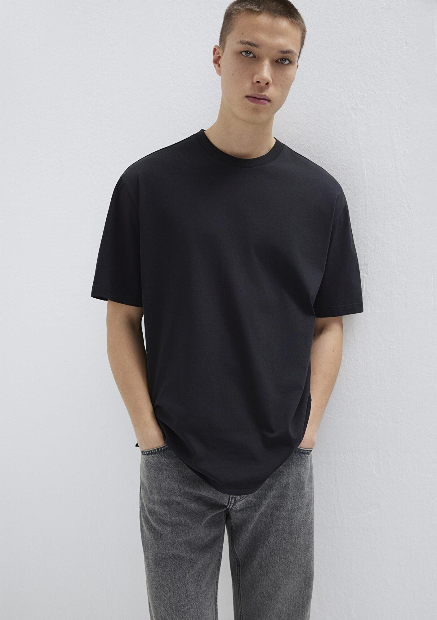 Mavi 3lü Erkek Basic Tişört Loose Fit / Bol Rahat Kesim 0612315-70057