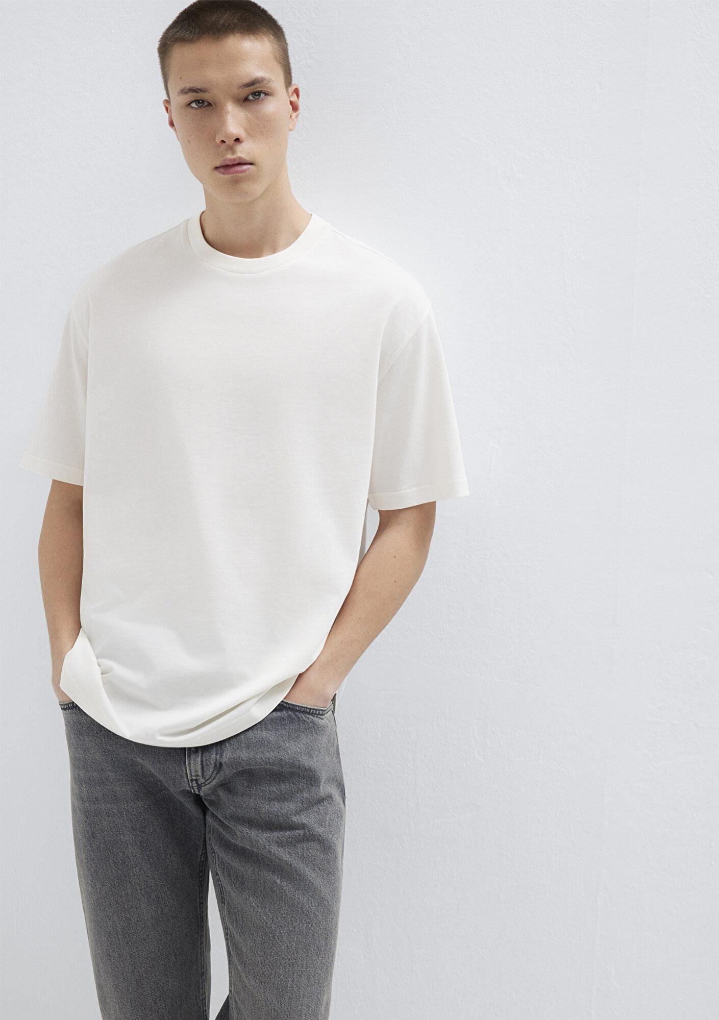 Mavi 3lü Erkek Basic Tişört Loose Fit / Bol Rahat Kesim 0612315-70057