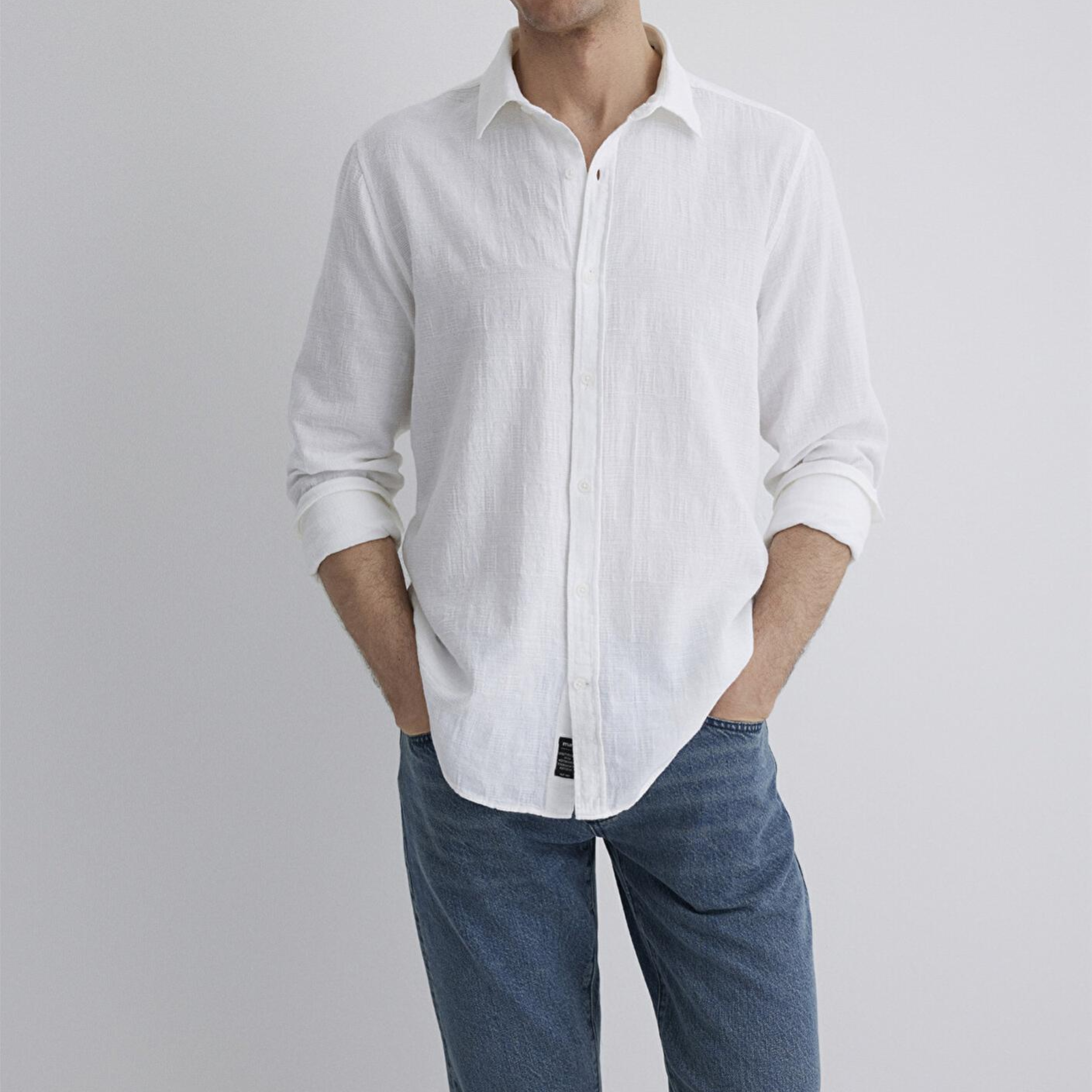 Mavi Beyaz Gömlek Slim Fit / Dar Kesim 0211548-70057