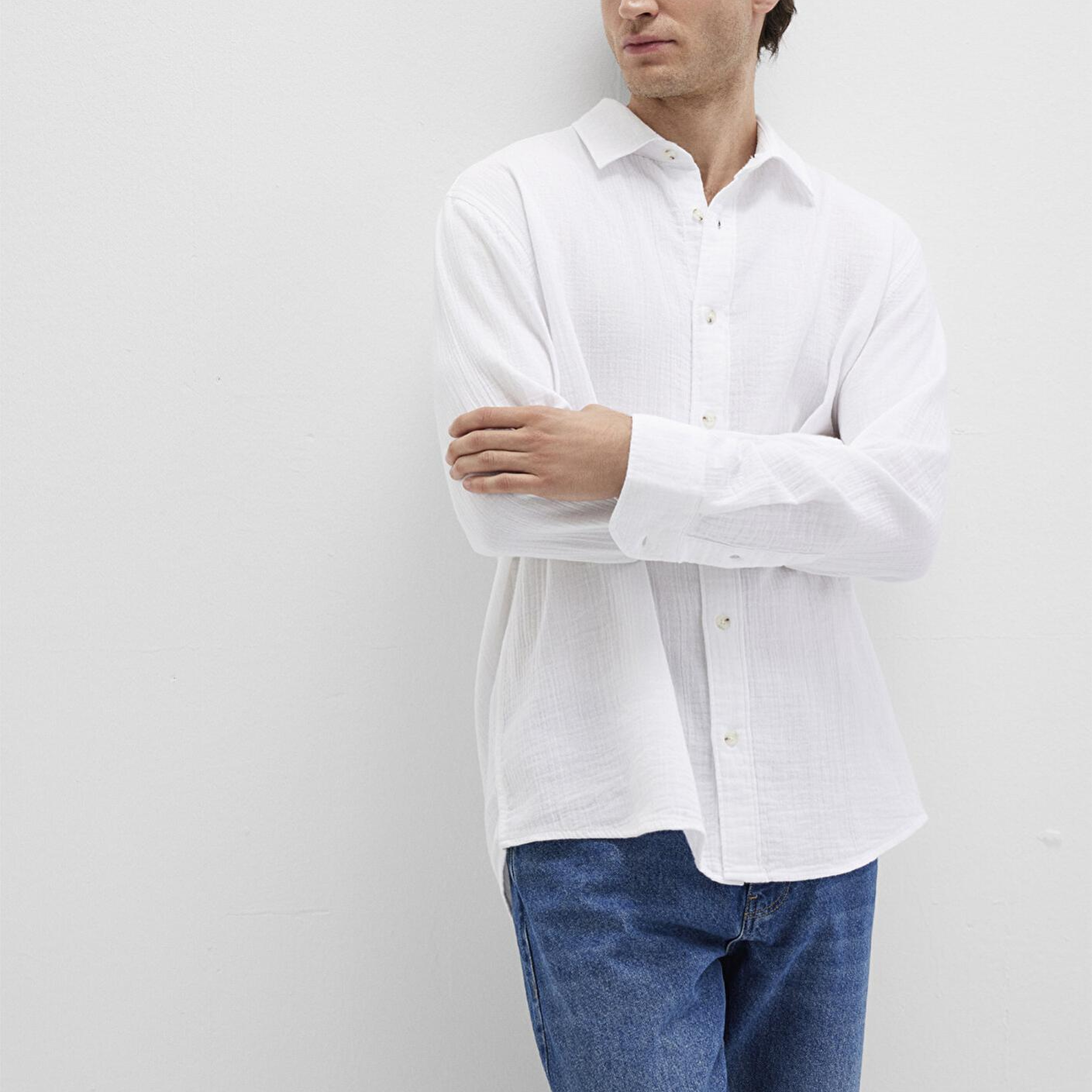 Mavi Beyaz Gömlek Regular Fit / Normal Kesim 0211518-620