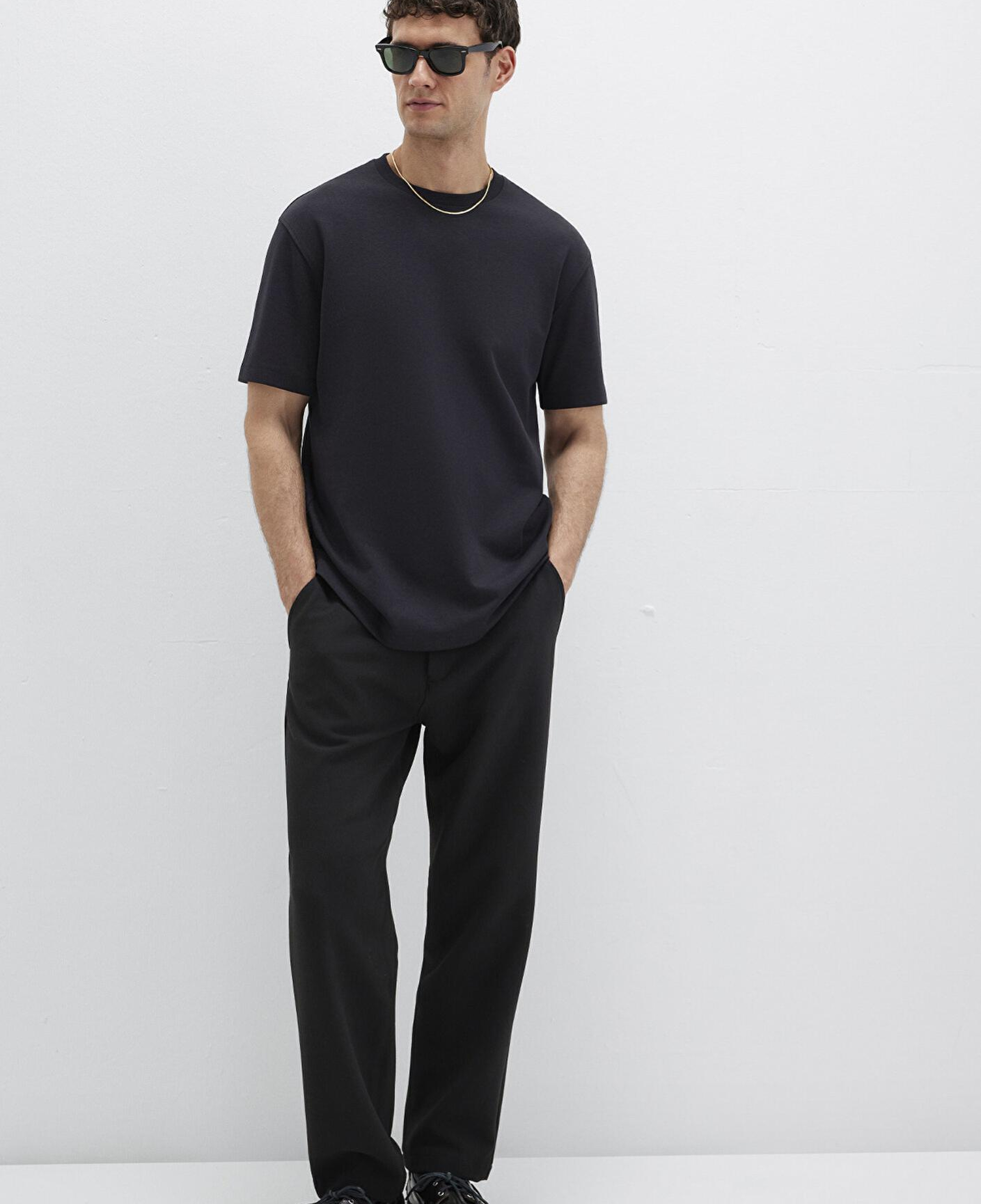 Mavi Mavi Black Siyah Basic Tişört Loose Fit / Bol Rahat Kesim 0612731-900