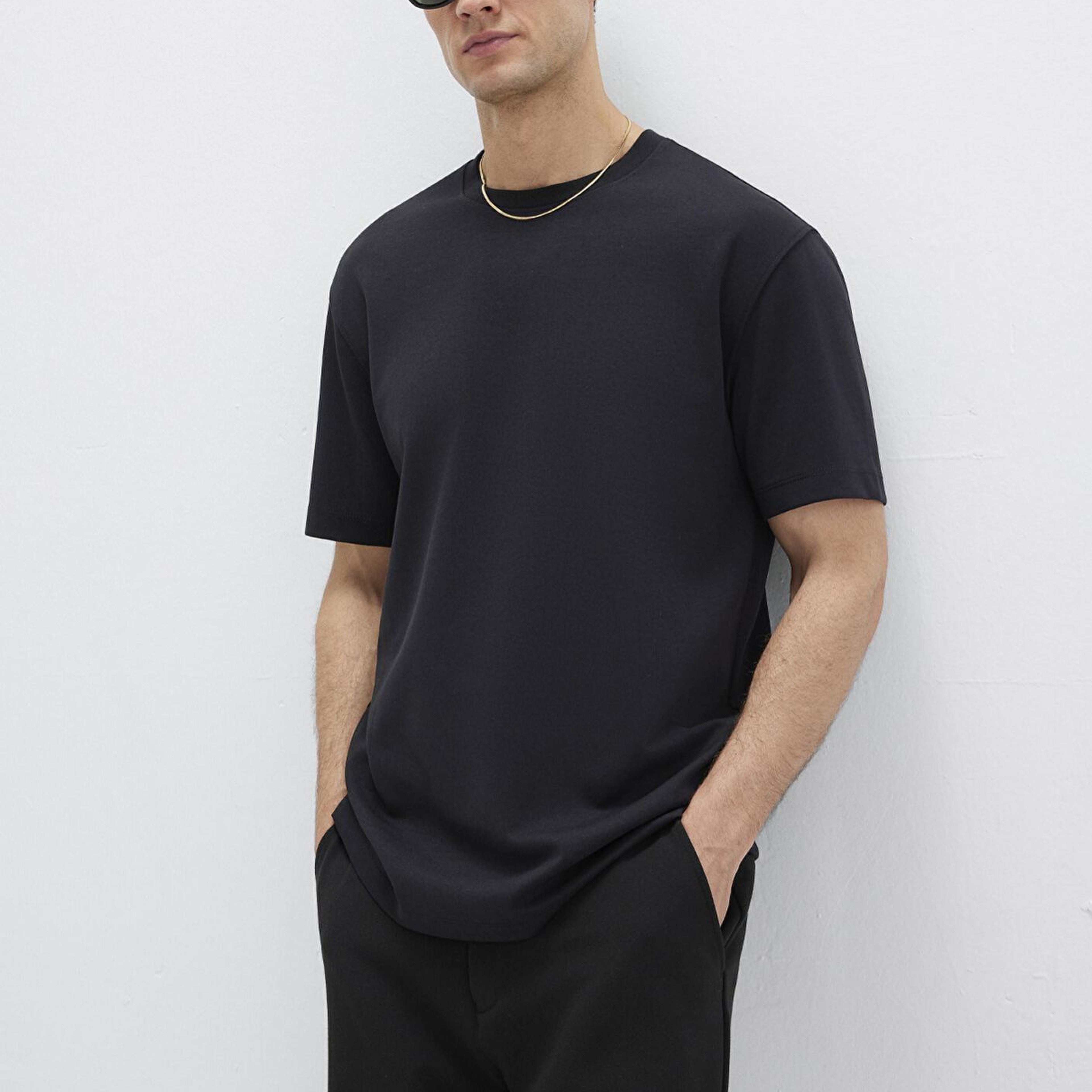 Mavi Mavi Black Siyah Basic Tişört Loose Fit / Bol Rahat Kesim 0612731-900